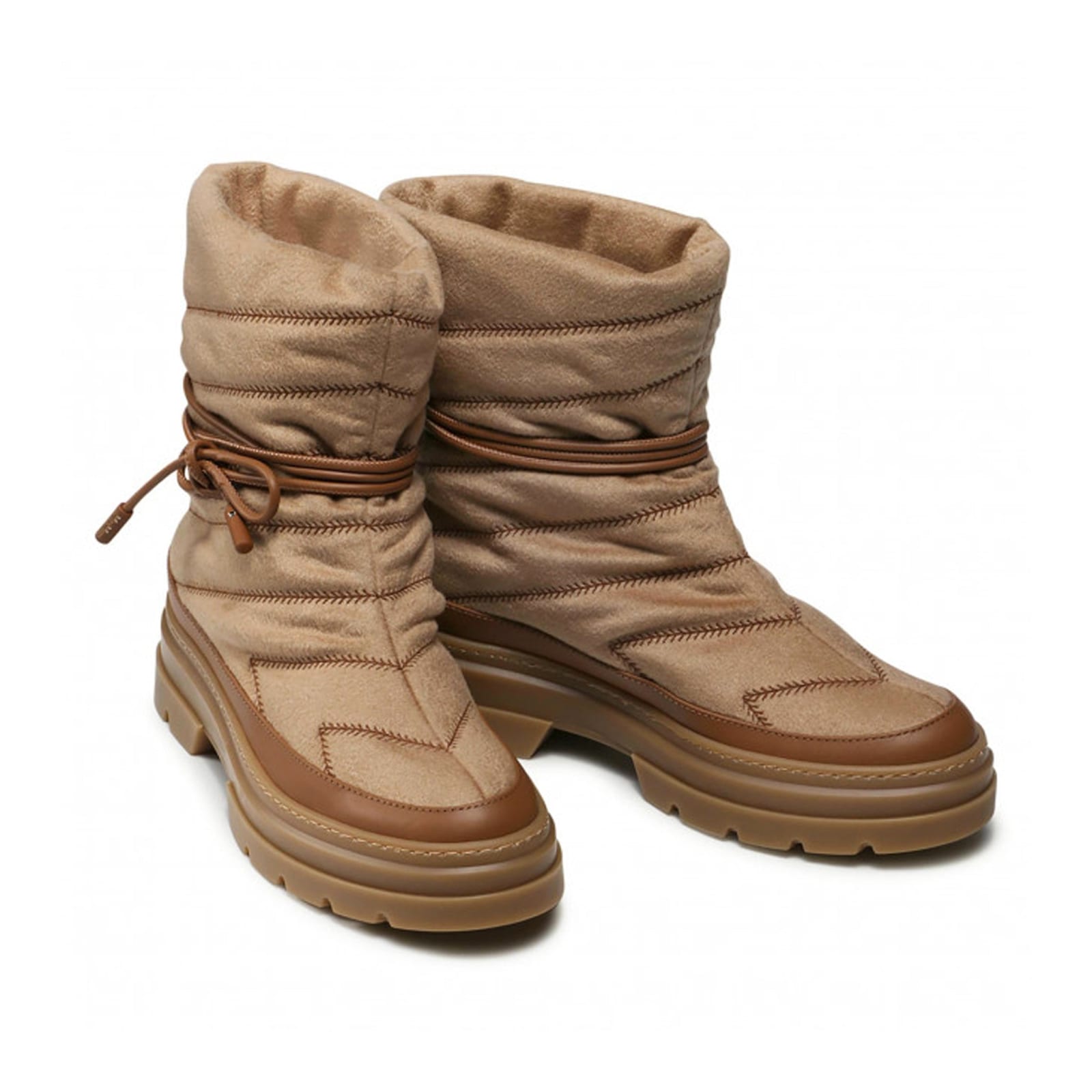 Shop Max Mara Accessori Haze Boots In Brown