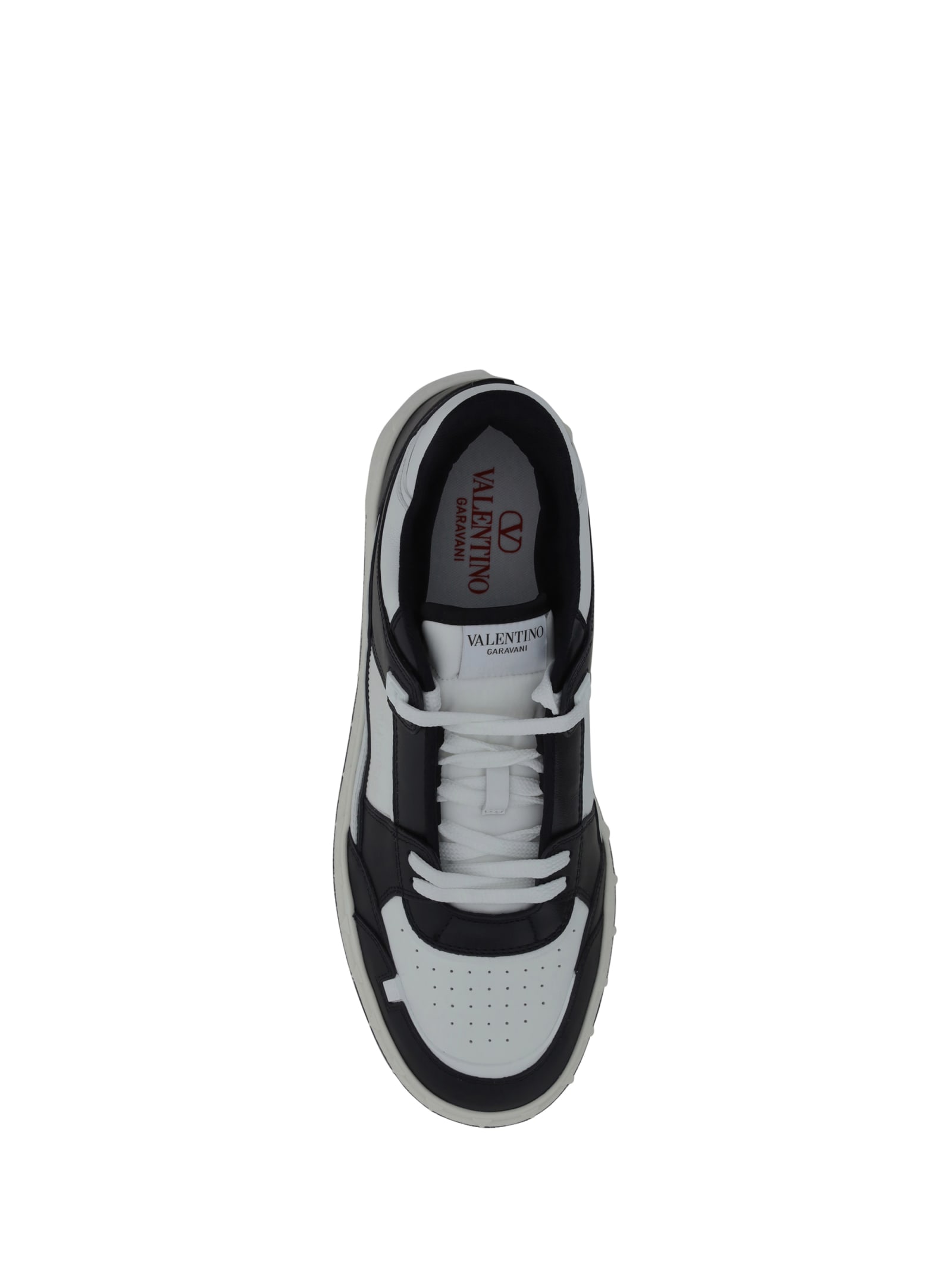 Shop Valentino Freedots Sneakers In Black