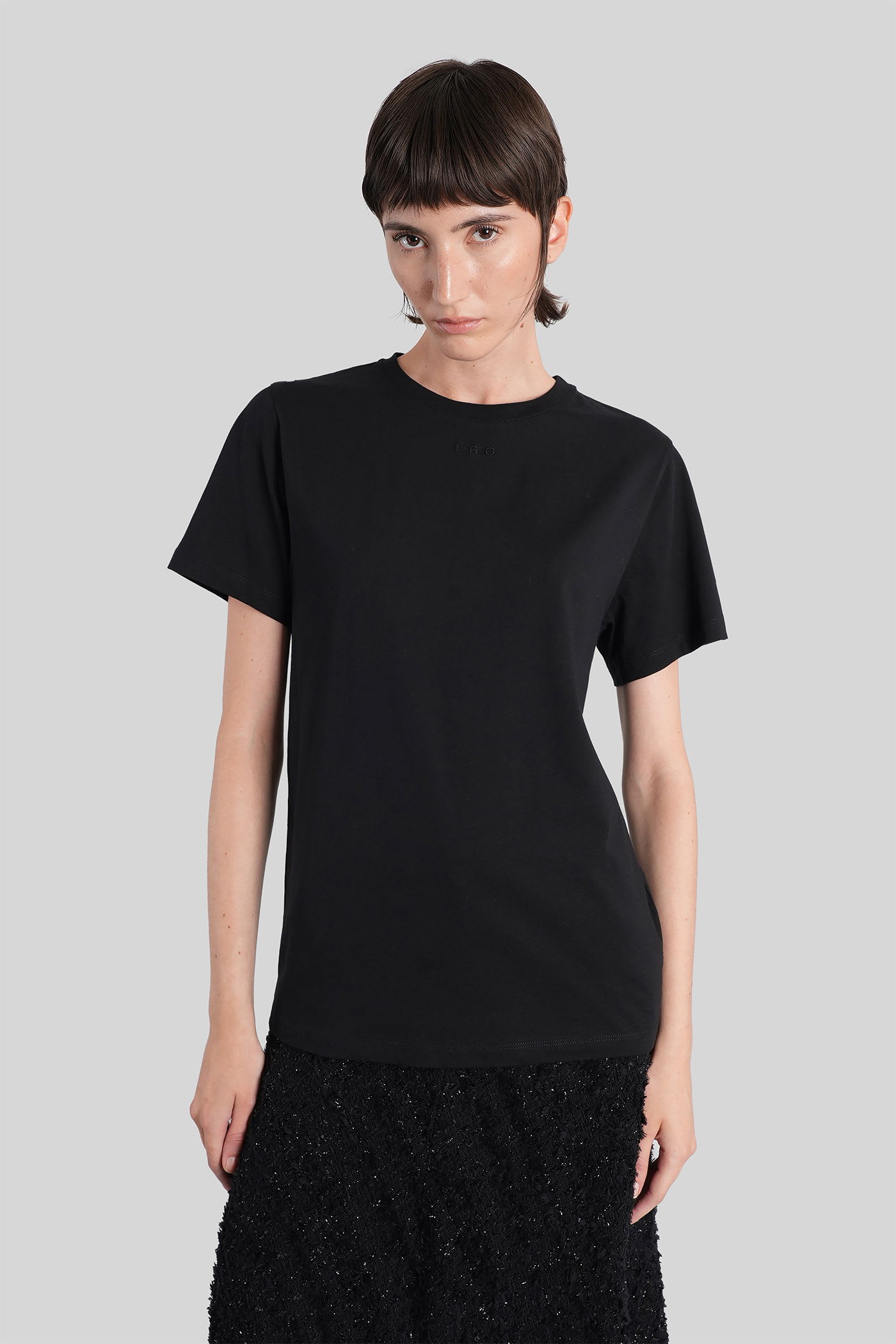 Iro Candida T-shirt In Black Cotton In Black