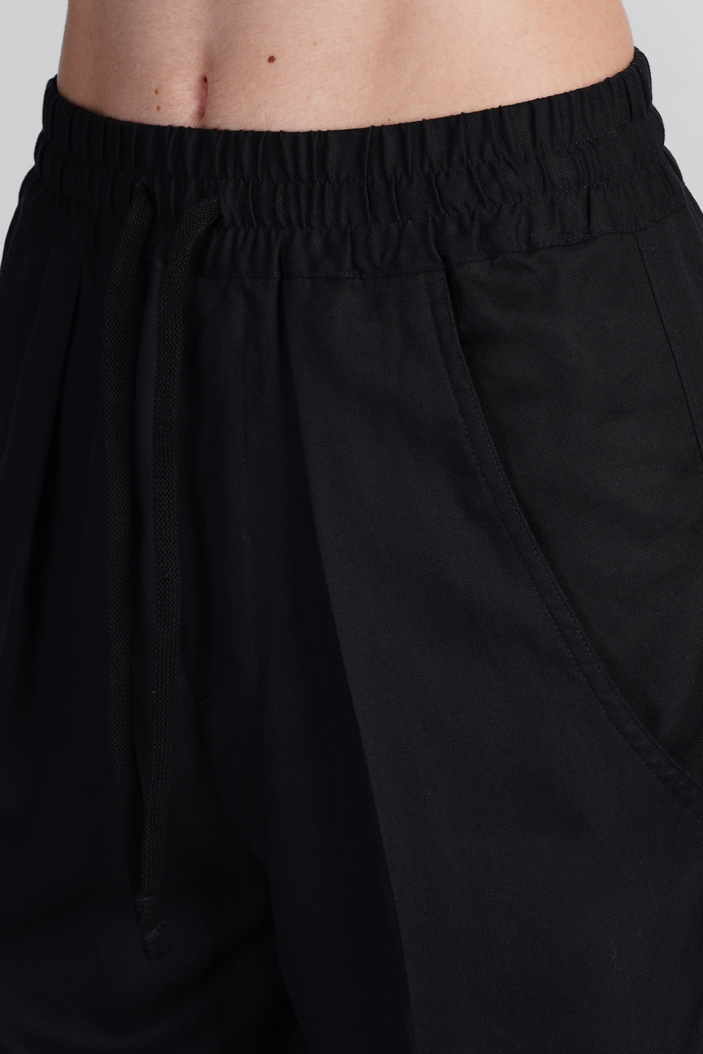 ISABEL MARANT ÉTOILE VINCIANE PANTS IN BLACK WOOL AND POLYESTER