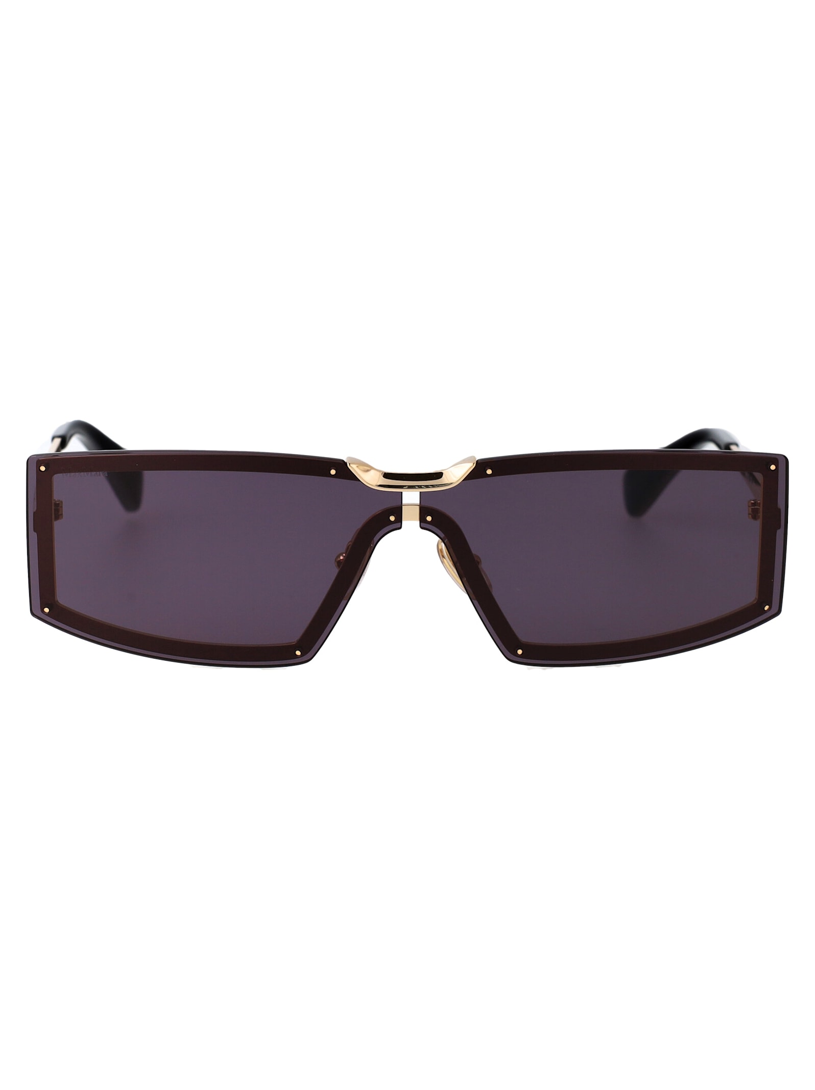 Shop Max Mara Mm0118/s Sunglasses In Black