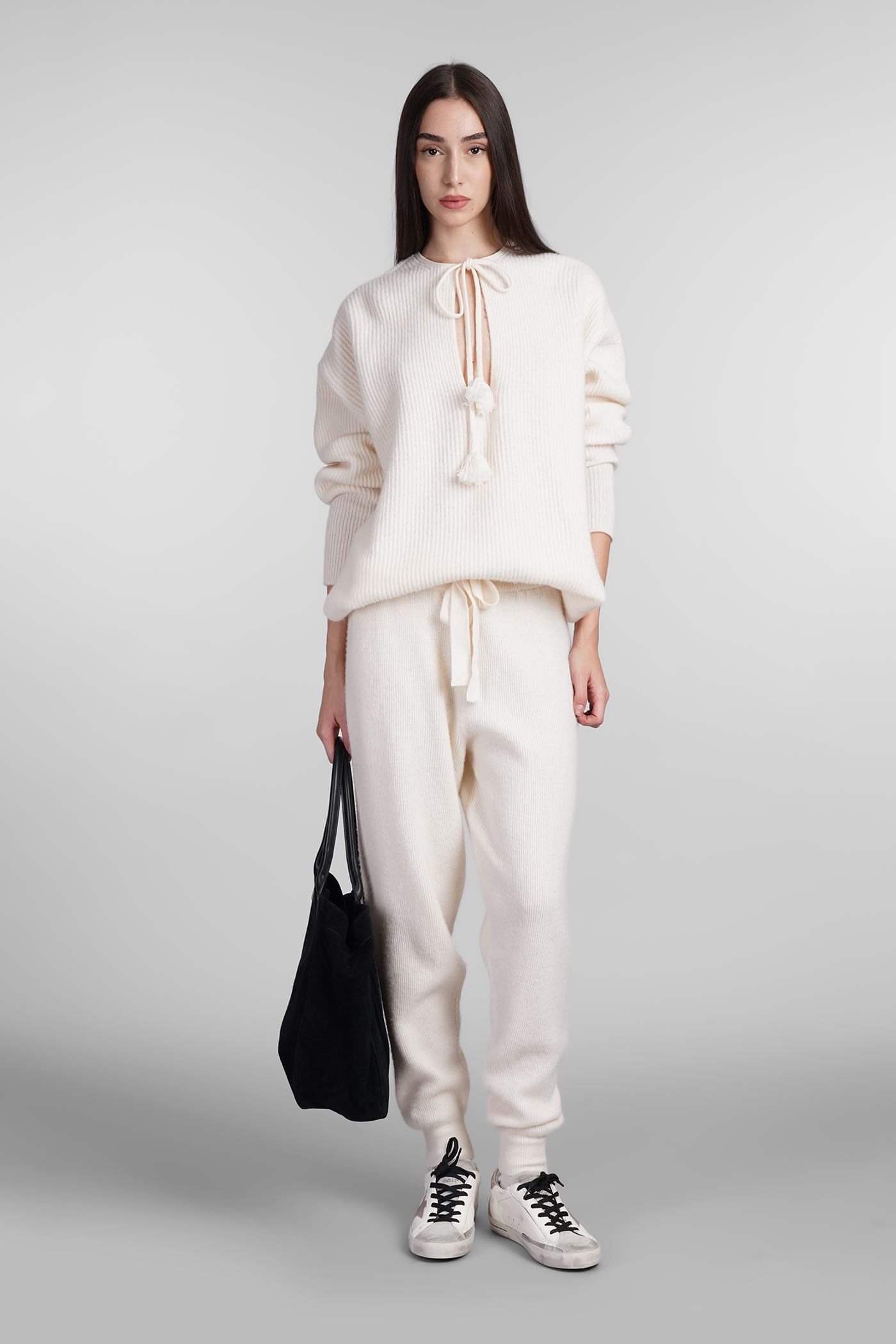 Golden Goose Knitwear In White Wool In White
