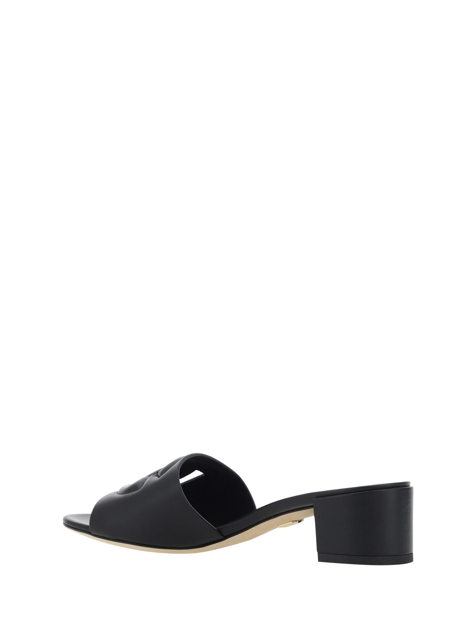 Shop Dolce & Gabbana Heeled Sandals In Nero