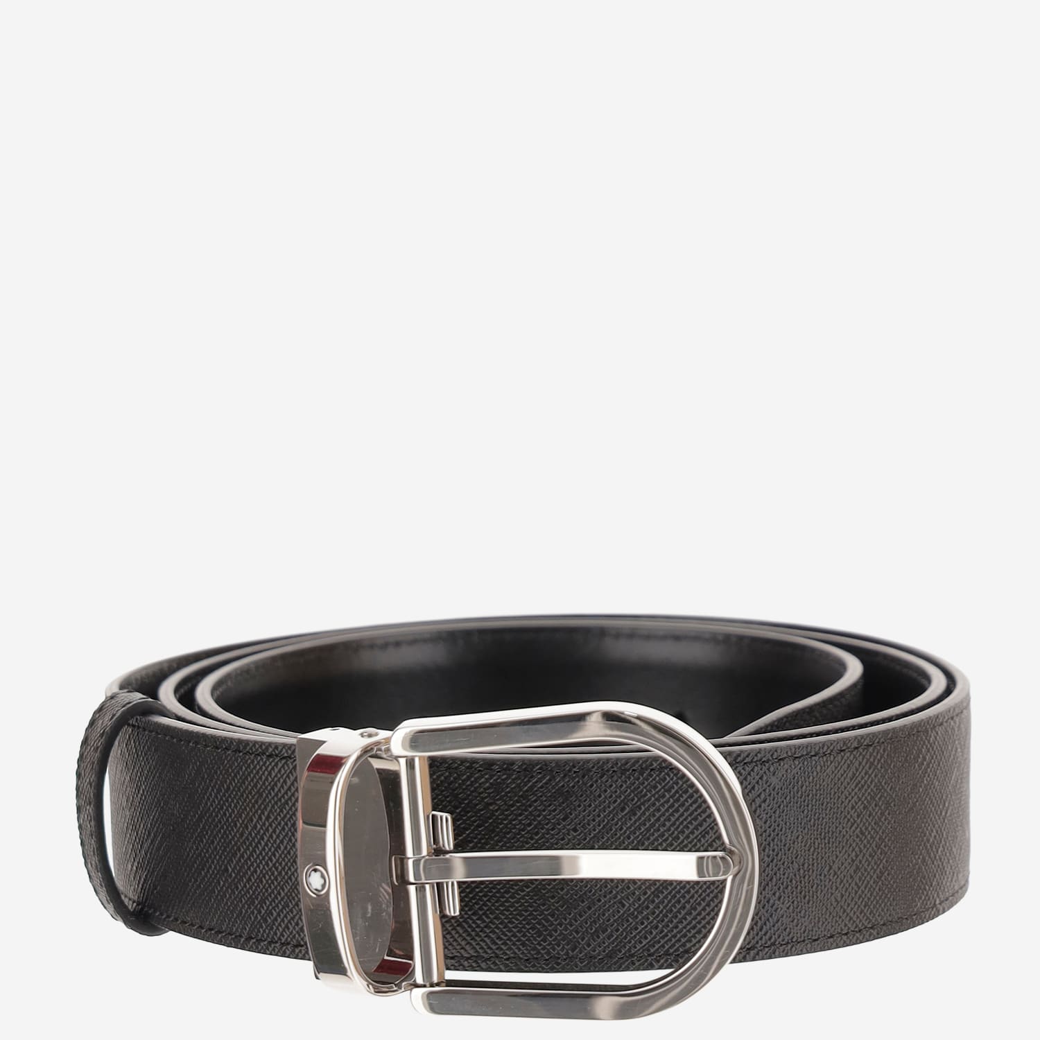 Montblanc Reversible Leather Belt In Multi