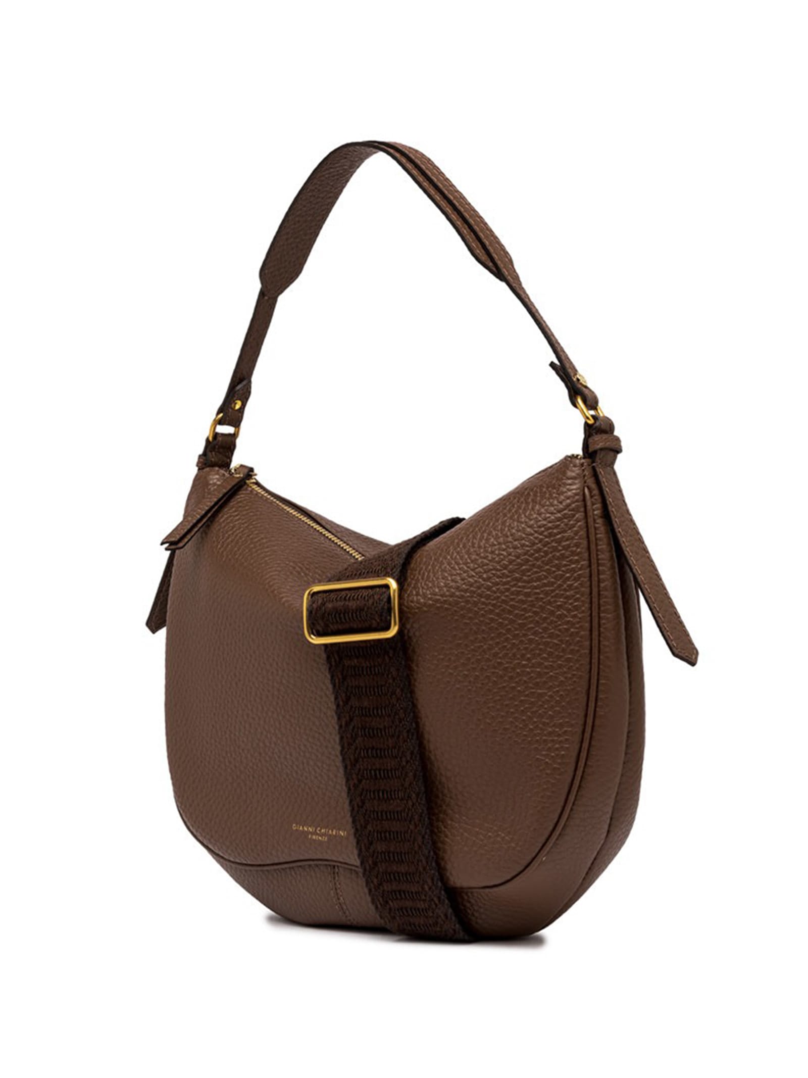 GIANNI CHIARINI LEATHER SHOULDER BAG CHIARA, WITH SHOULDER STRAP 