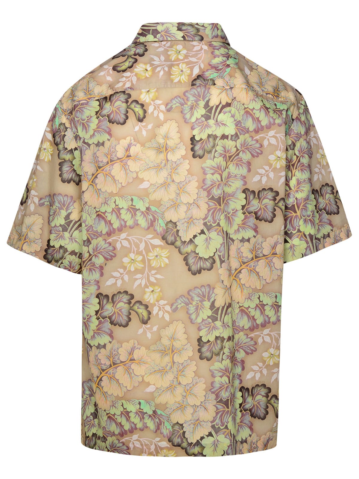 Shop Etro Multicolor Cotton Shirt In Stampa Fdo Beige