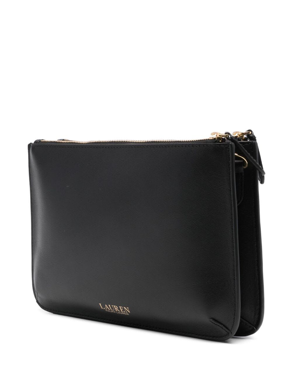 Shop Ralph Lauren Landyn Medium Crossbody In Black