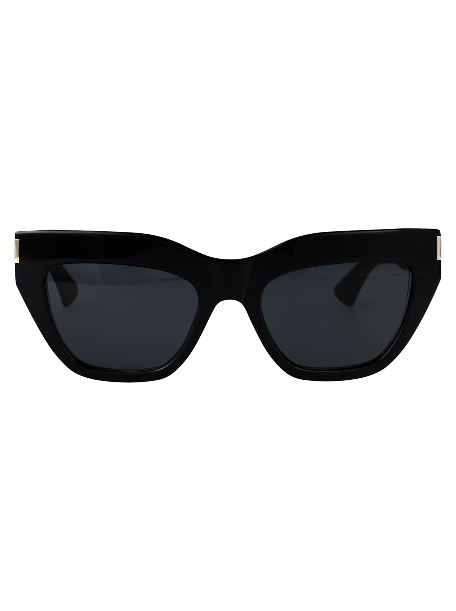 Saint Laurent Black-black-black Recycled Acetate Sunglasses In Black