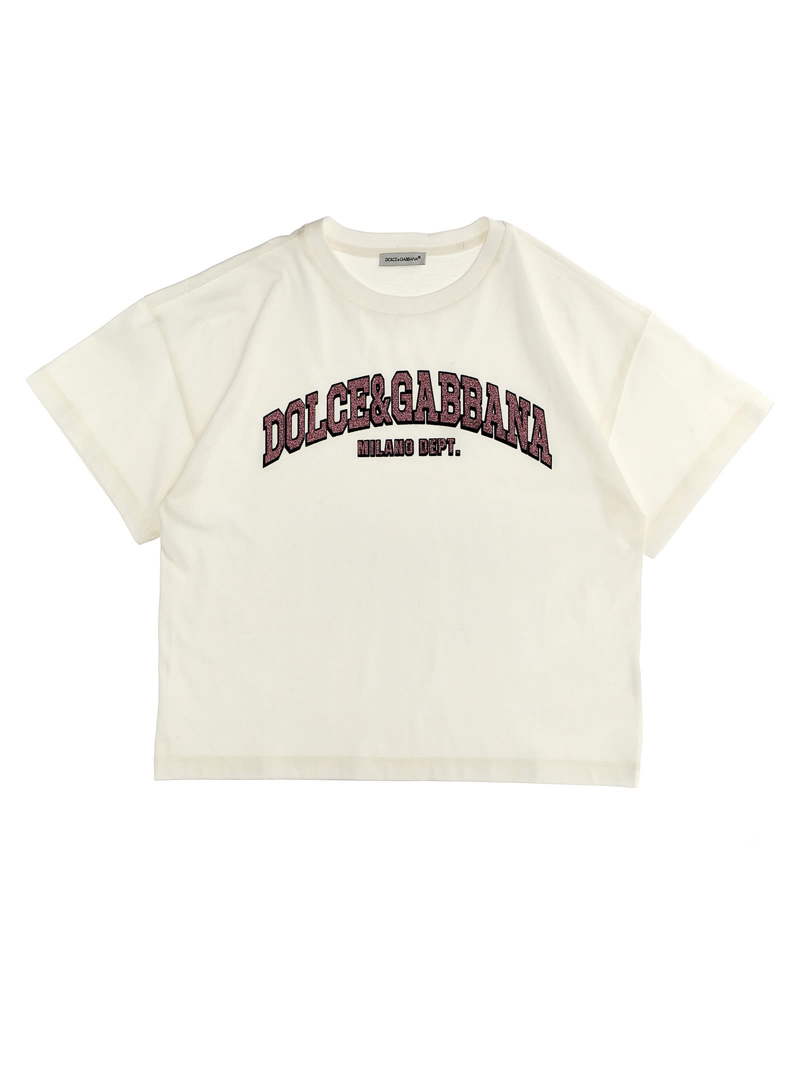 Dolce & Gabbana Kids' Logo T-shirt In White