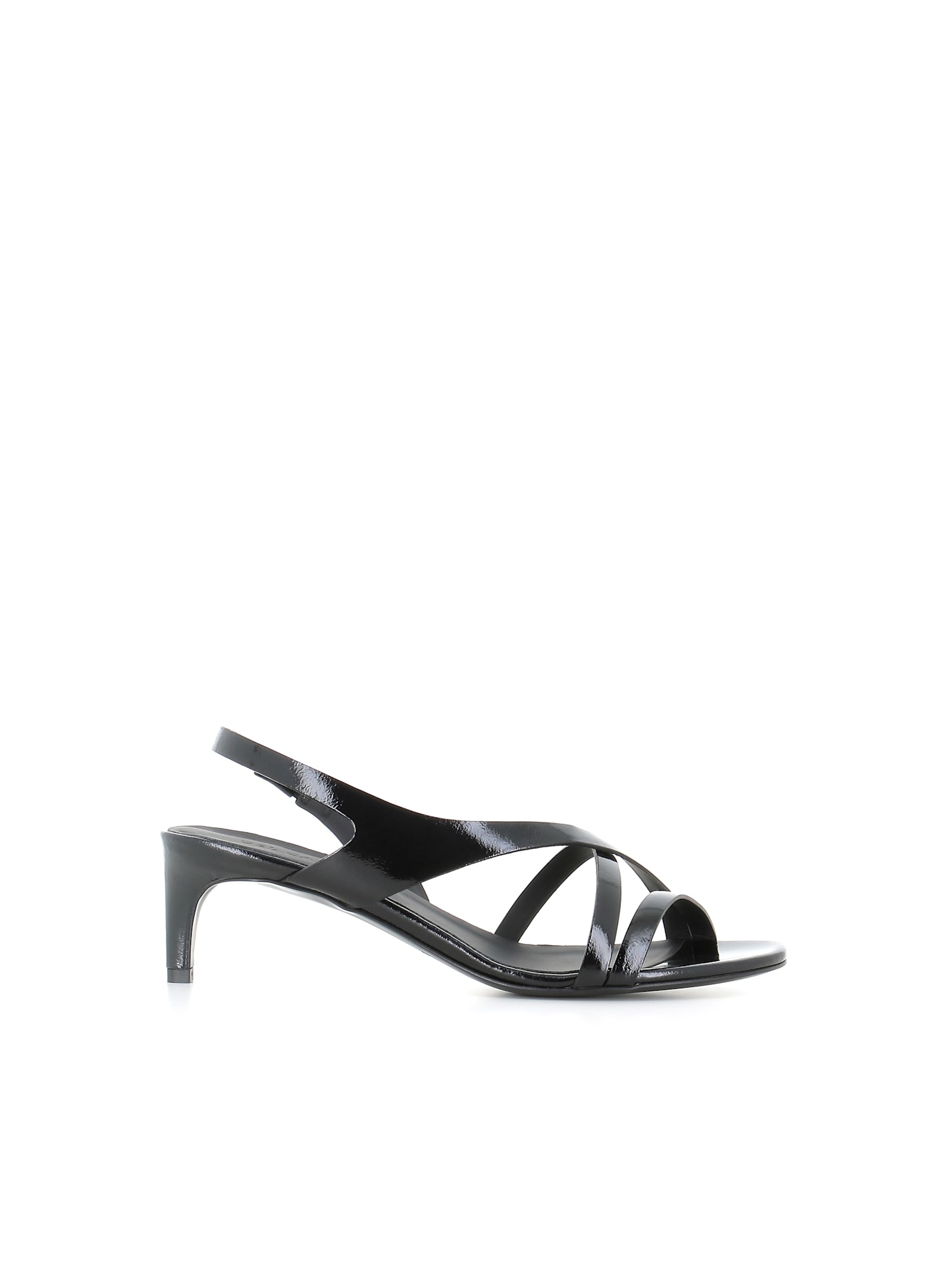 Del Carlo Strappy 60mm Heel Sandals In Black