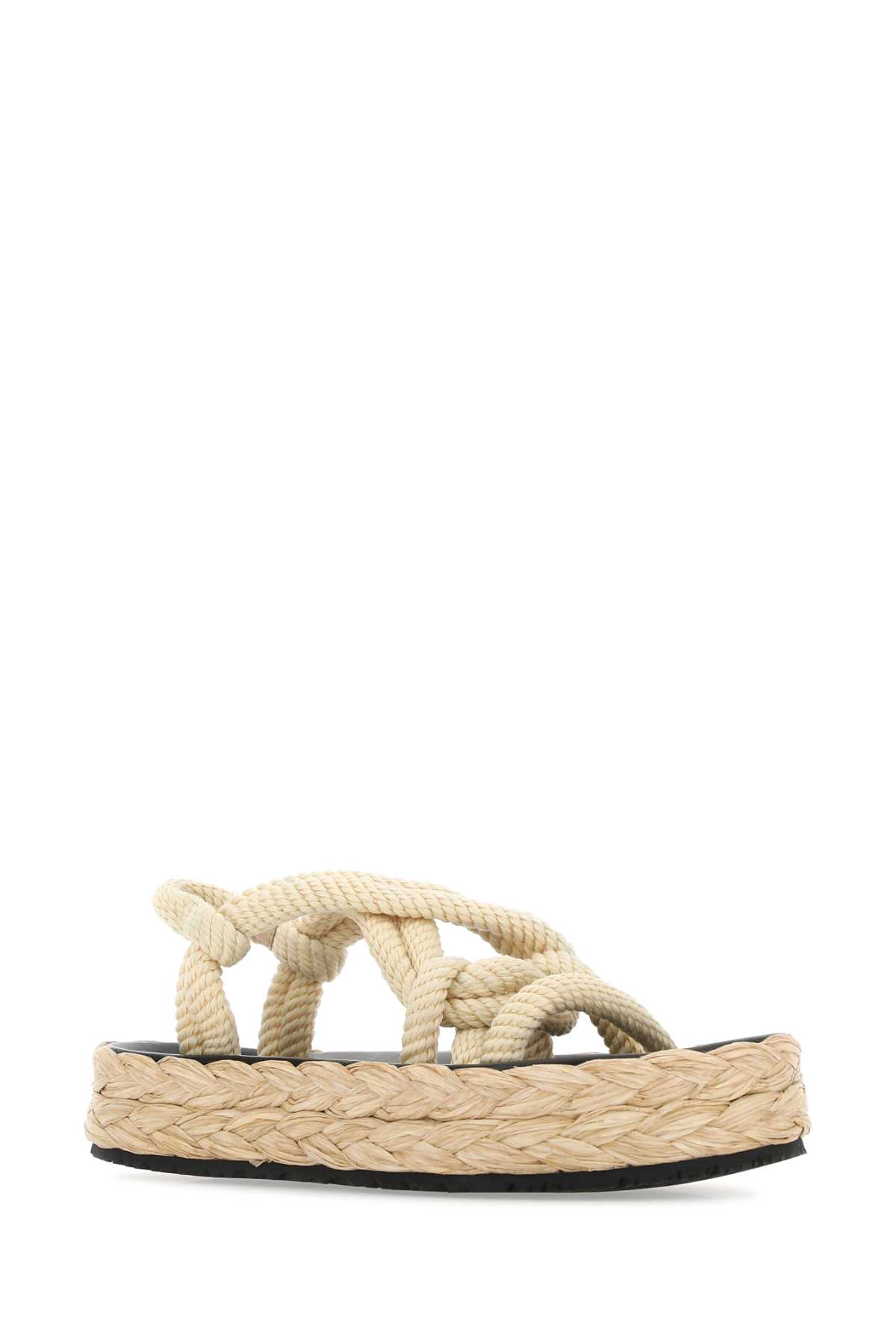 Isabel Marant Sand Fabric Edon Sandals In Brown
