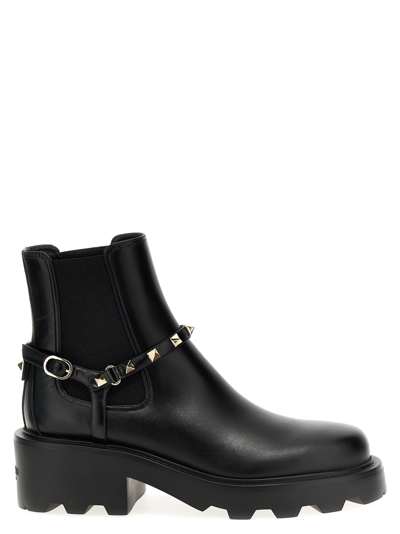 rockstud Ankle Boots