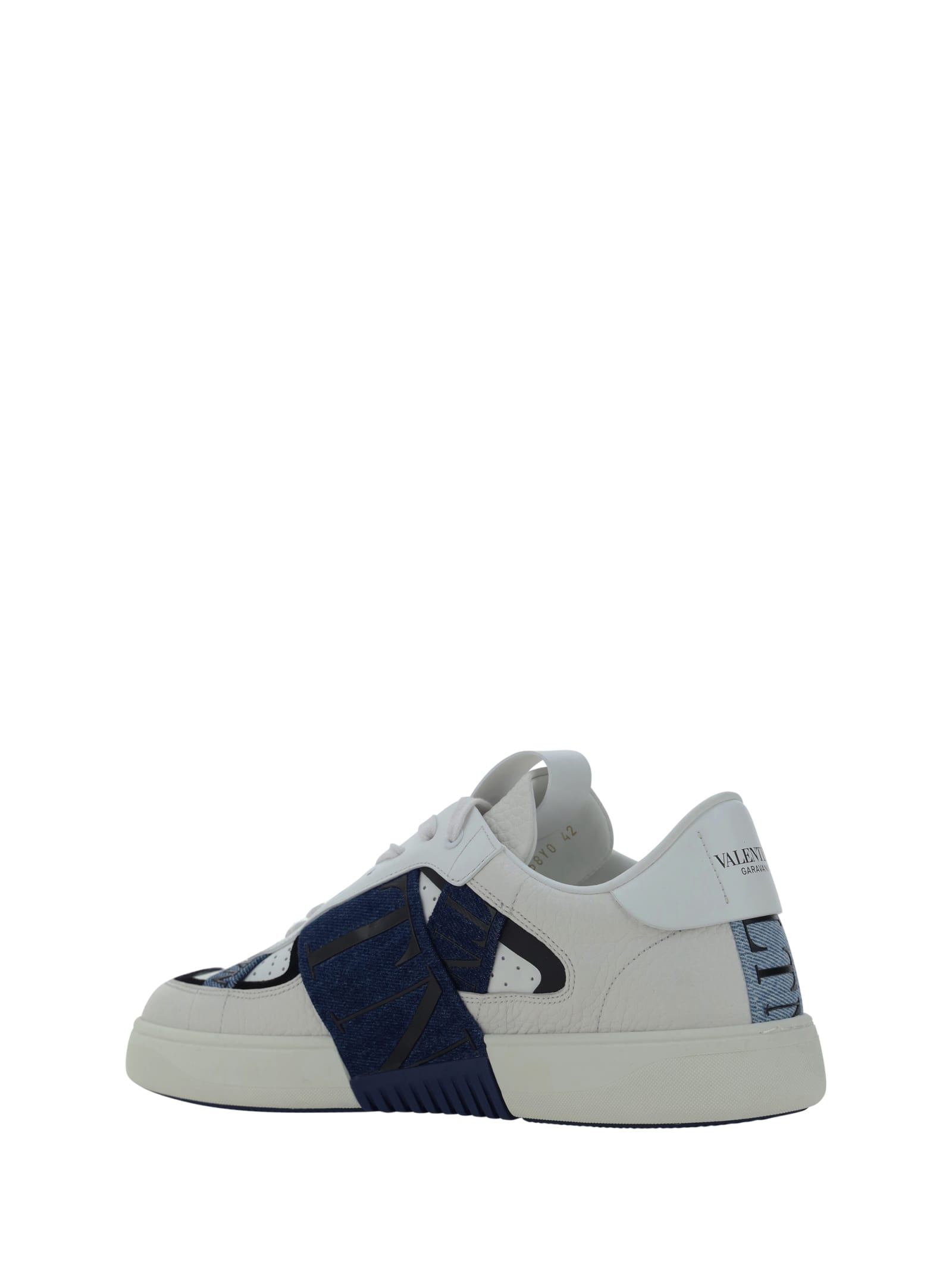 Shop Valentino Garavani Vl7n Sneakers In Bianco/d.scuro-d.chiar/bi/ne