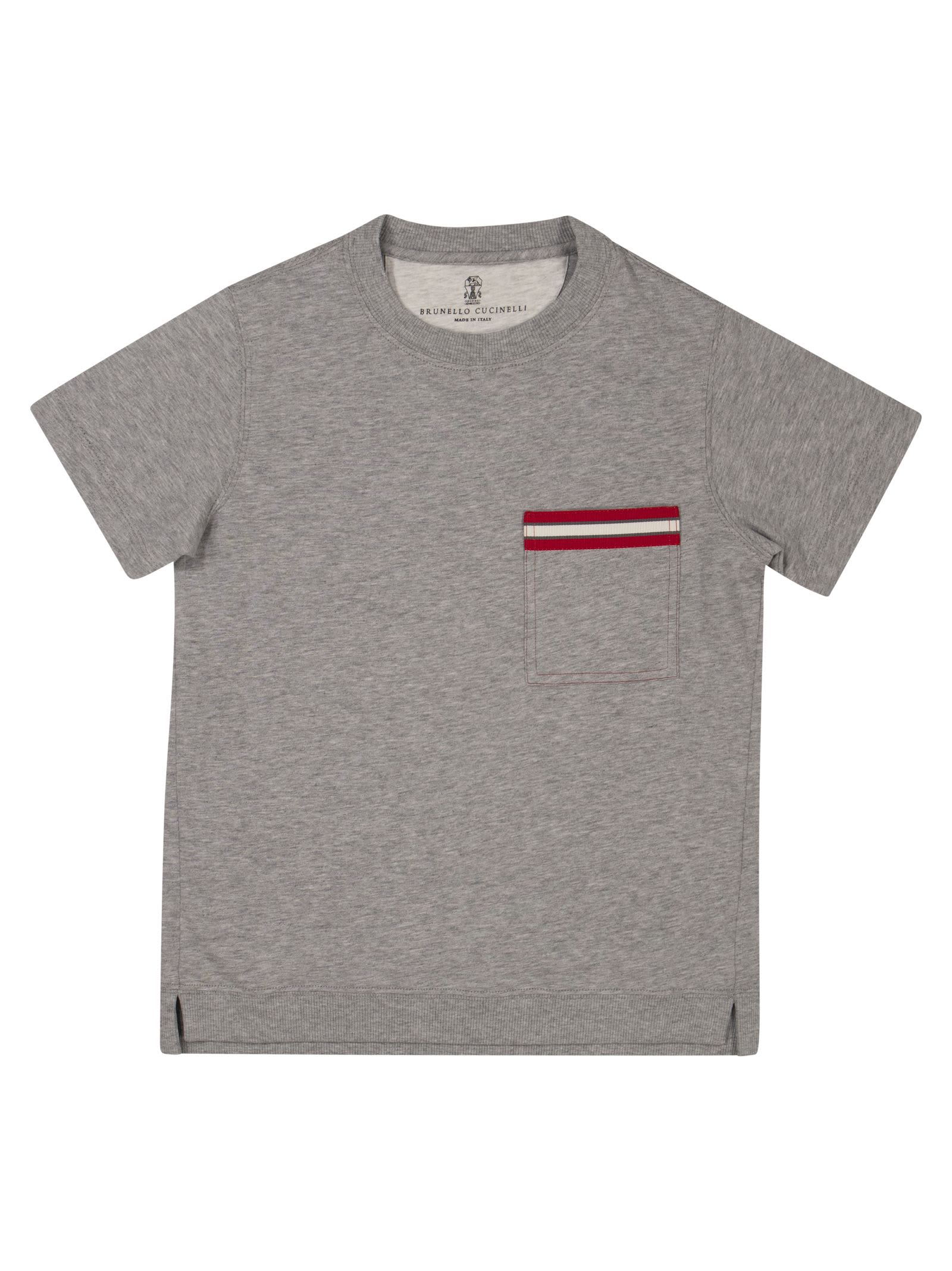 Brunello Cucinelli Cotton Jersey T-shirt With Grosgrain Insert