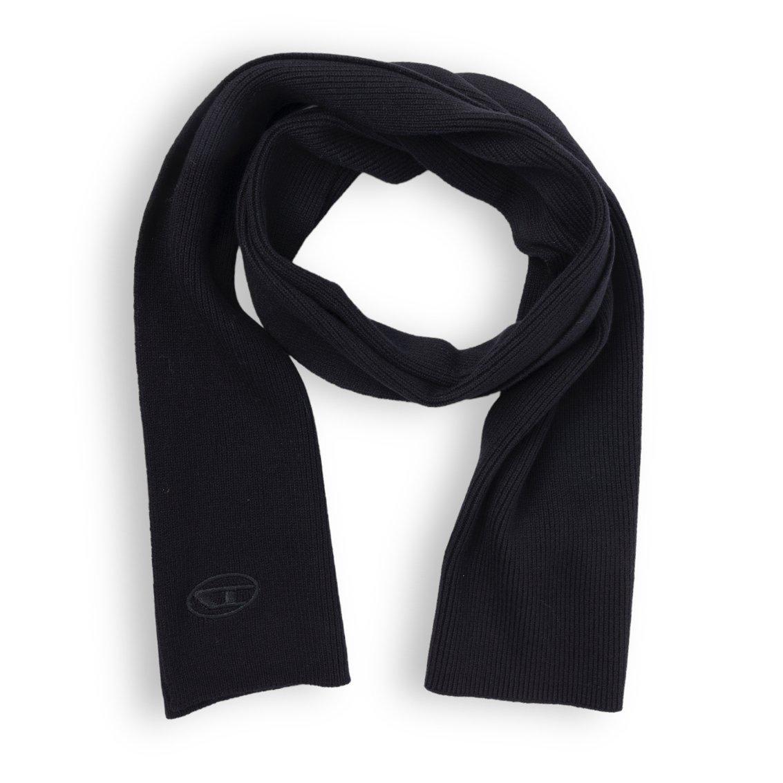 K-coder Logo Embroidered Ribbed Scarf