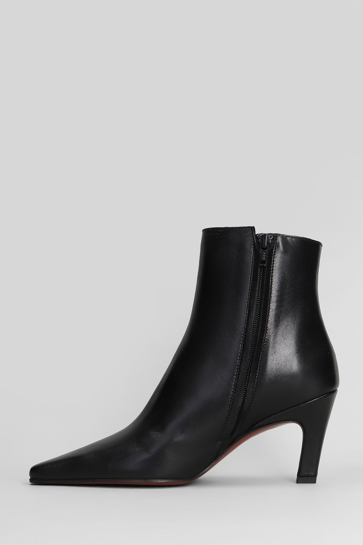 Roberto Festa 75mm Yanira Pointed-toe Heeled Ankle Boots In Black