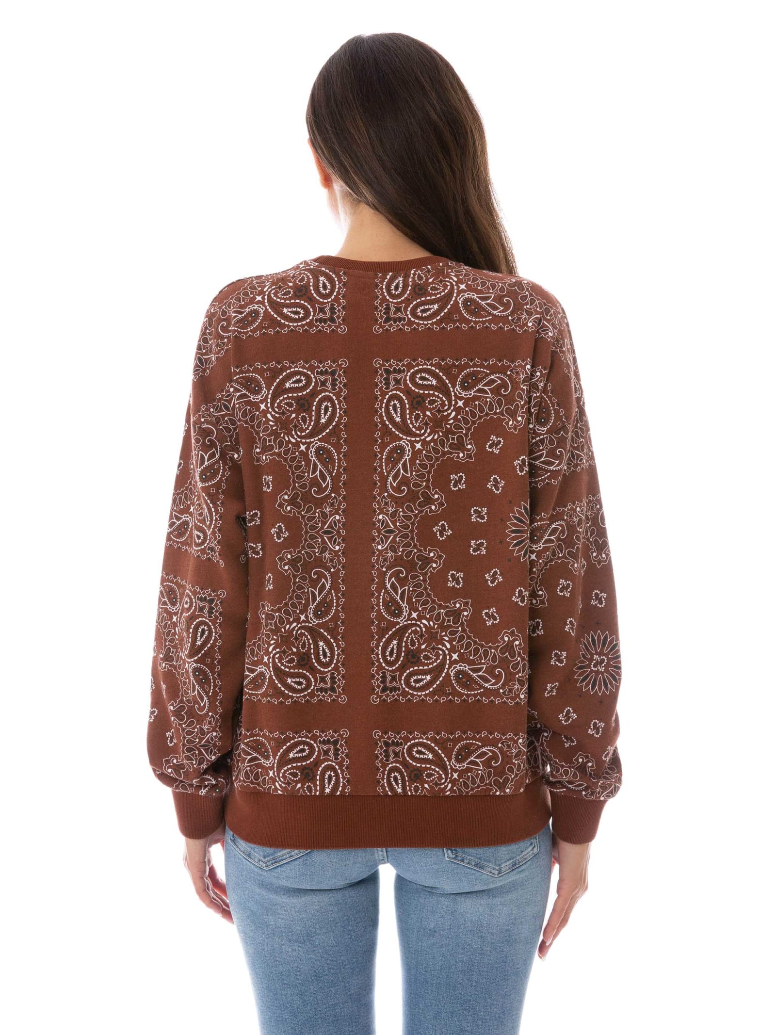 Mc2 Saint Barth Woman Sweatshirt With Bandanna Print