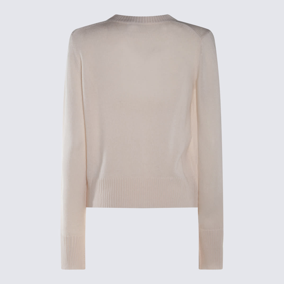 Shop Allude Ecru Wool Knitwear In Beige