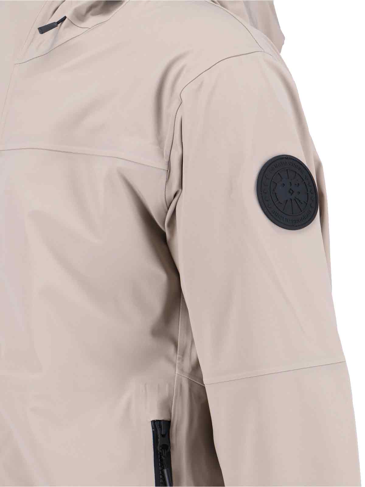 Canada Goose Versatile Hooded Jacket Featuring Functional Elements In Neutral