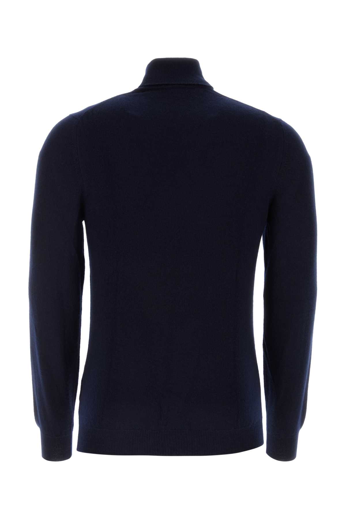 Shop Fedeli Midnight Blue Cashmere Sweater In Bluscuro
