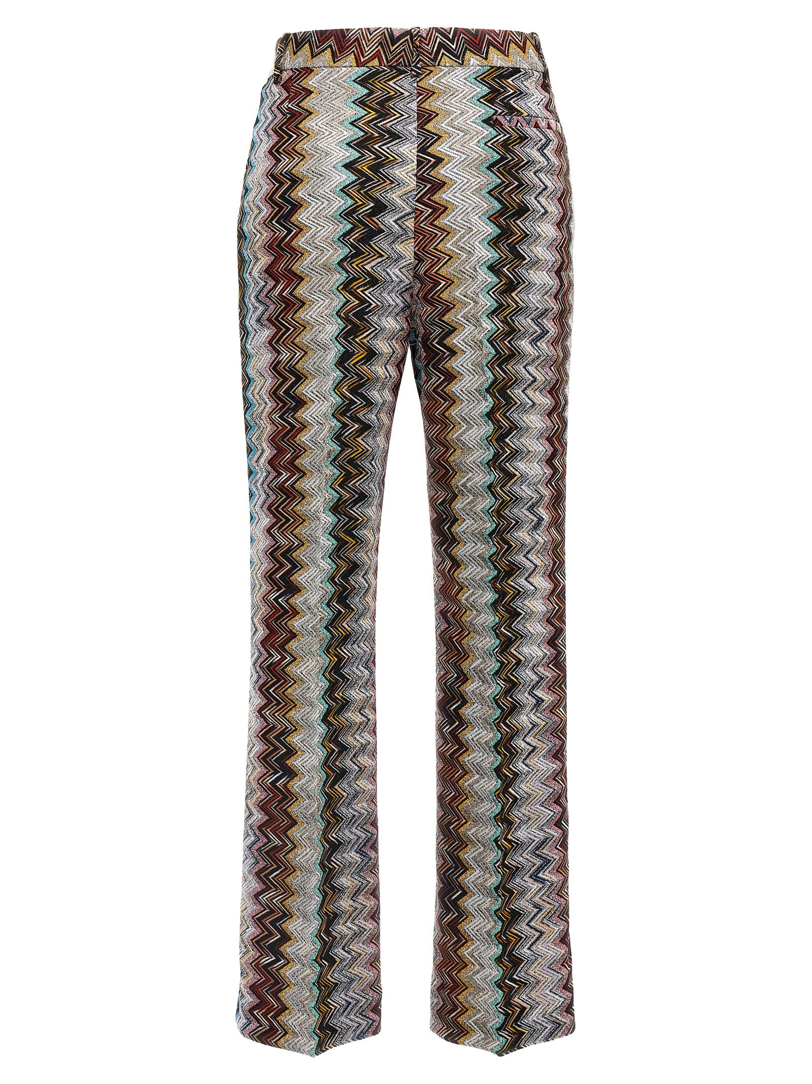 Shop Missoni Zig Zag Lamé Pants In Multicolor