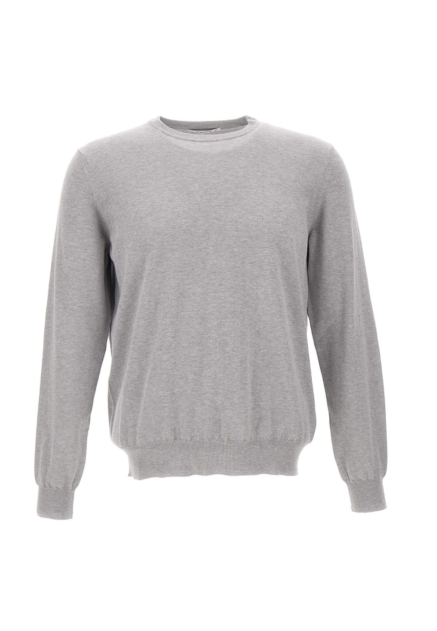 Shop Kangra Cotton Sweater In Grey