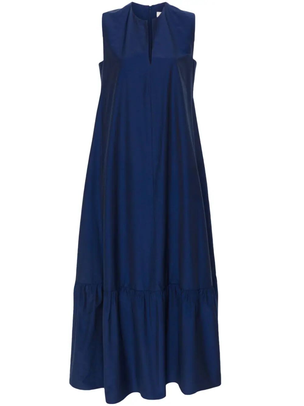 Shop Antonelli Merisi V Neck Long Dress In Blue