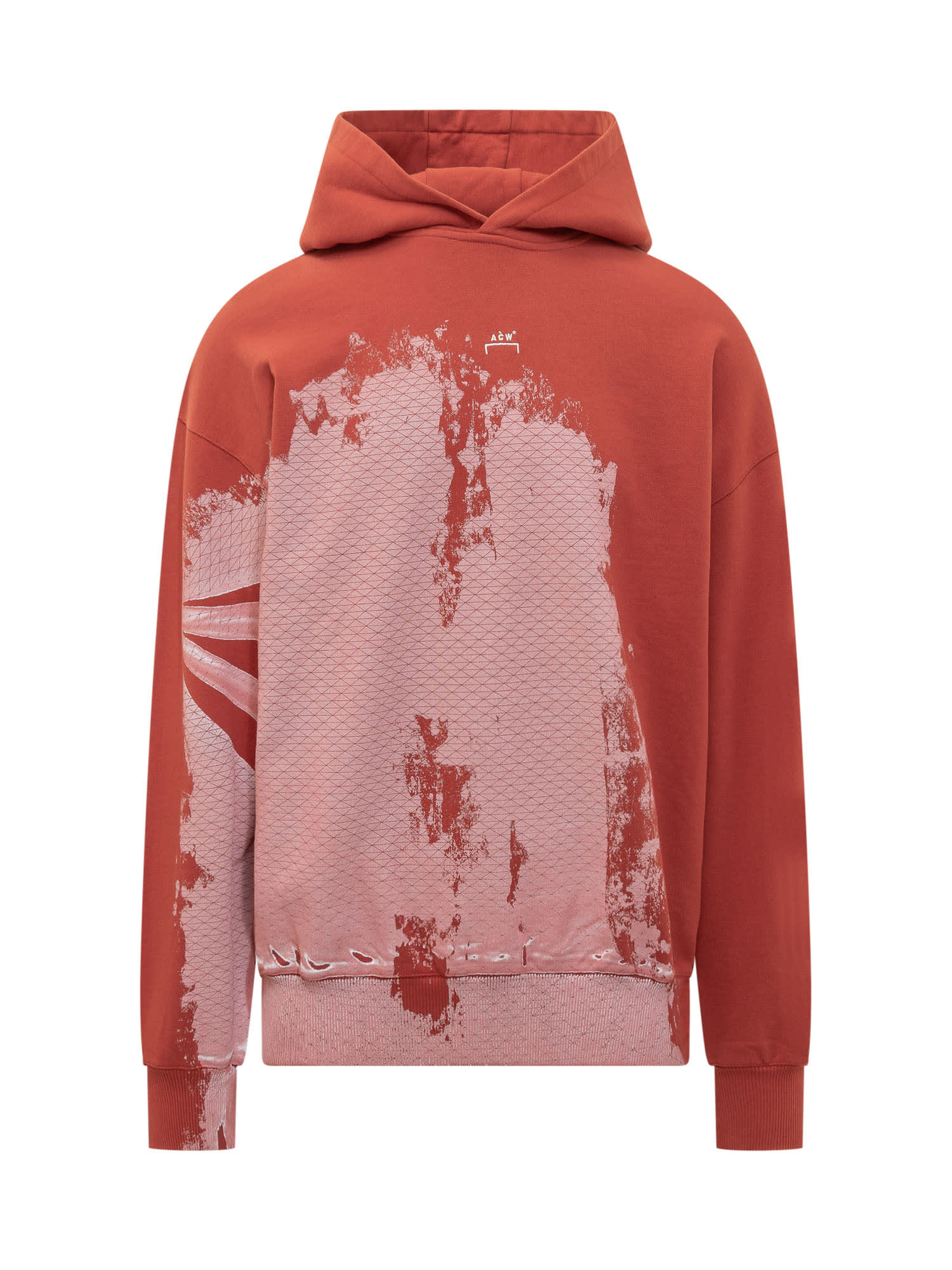 A-cold-wall* Brushstroke Hoodie In Rust