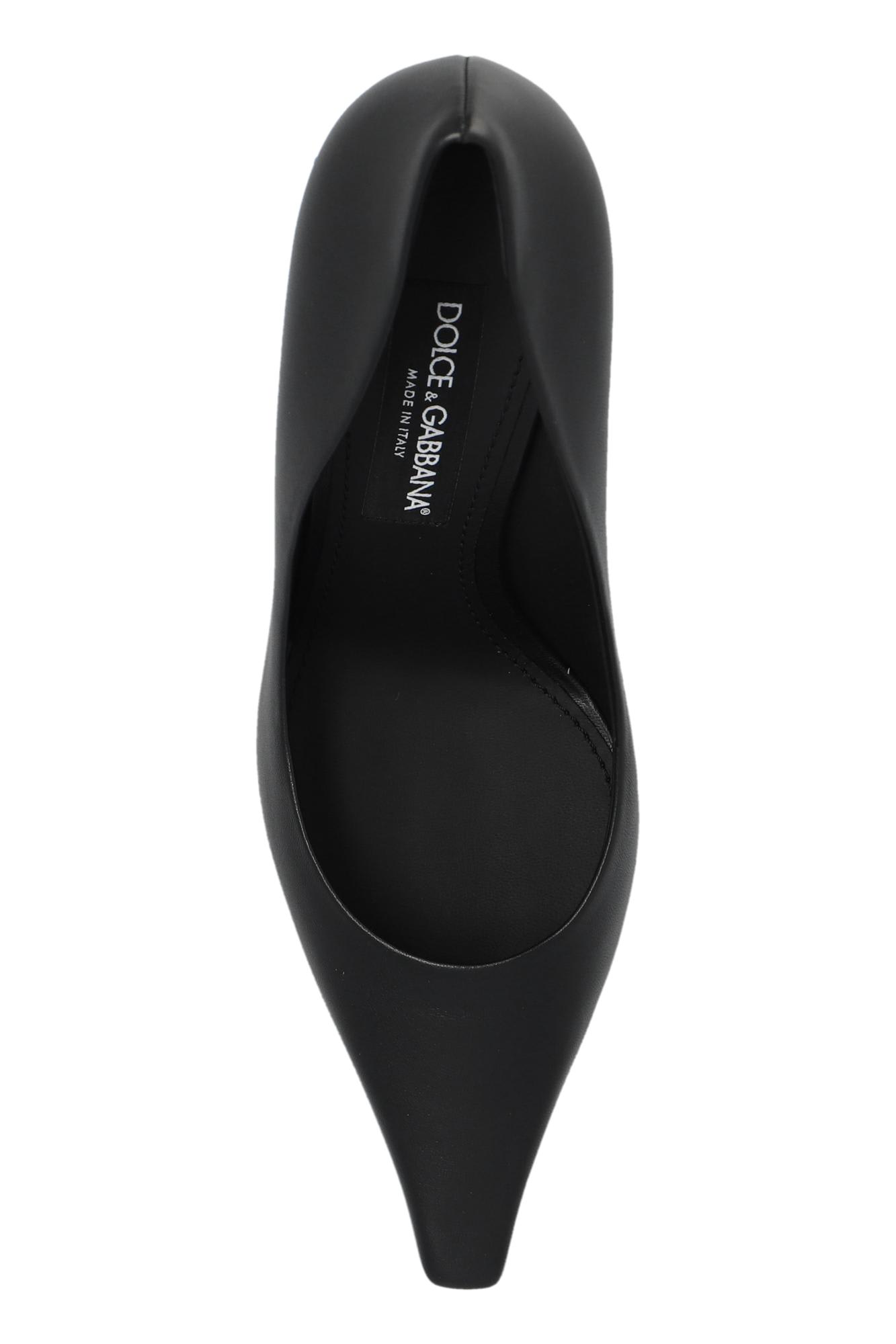 Shop Dolce & Gabbana Leather Heeled Shoes In Black