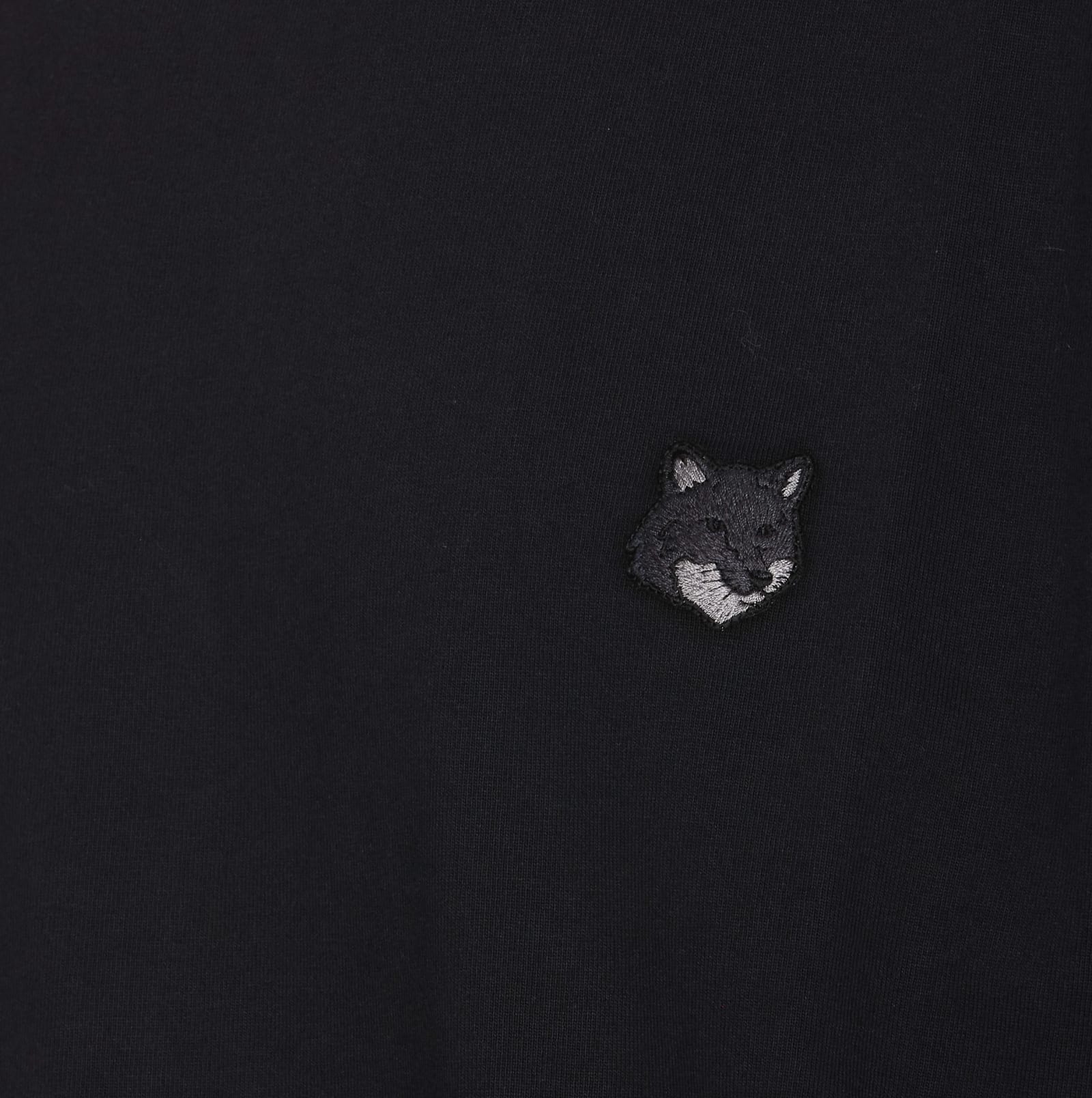 Shop Maison Kitsuné Bold Fox Head Patch Comfort T-shirt In P199 Black