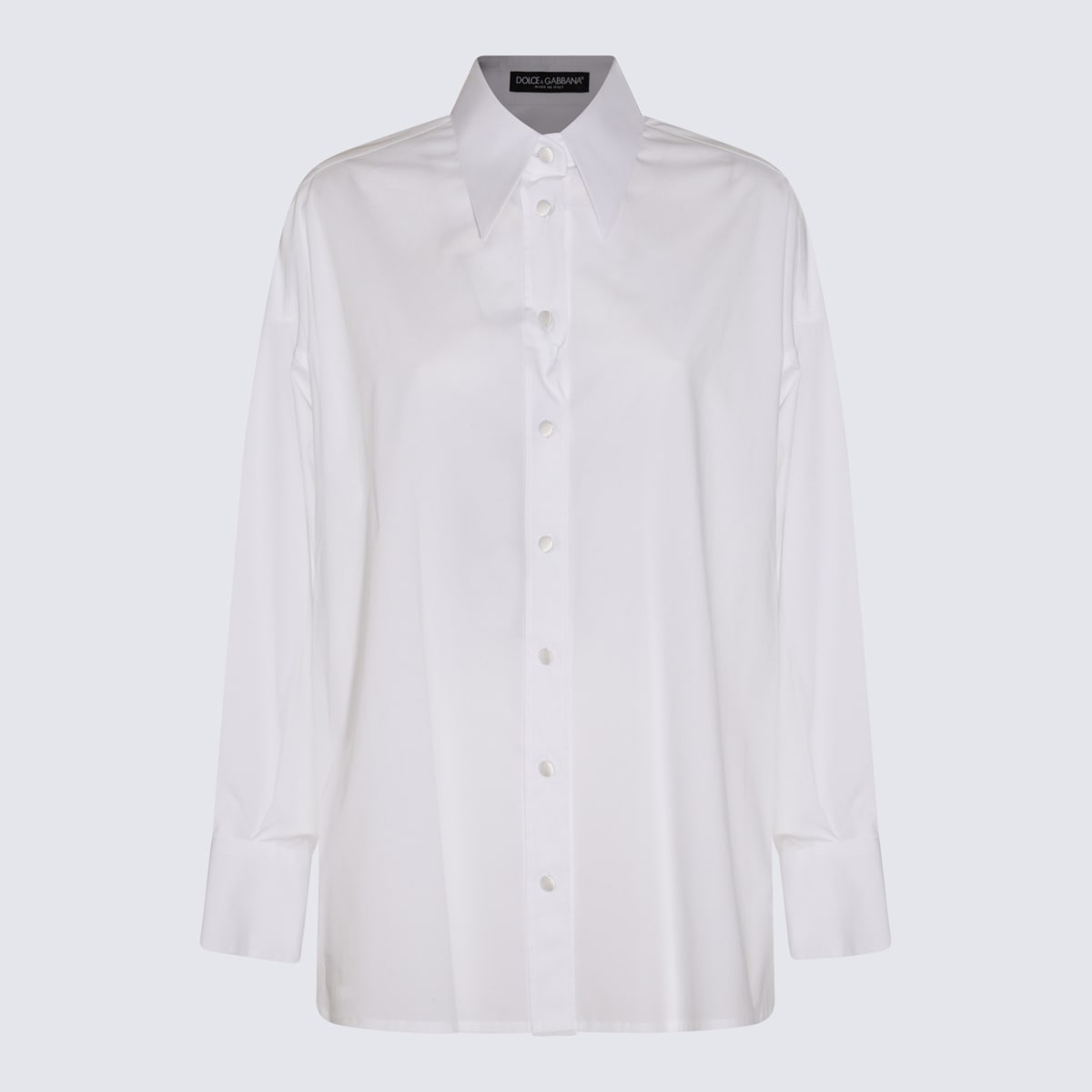 Dolce & Gabbana Off White Cotton Shirt