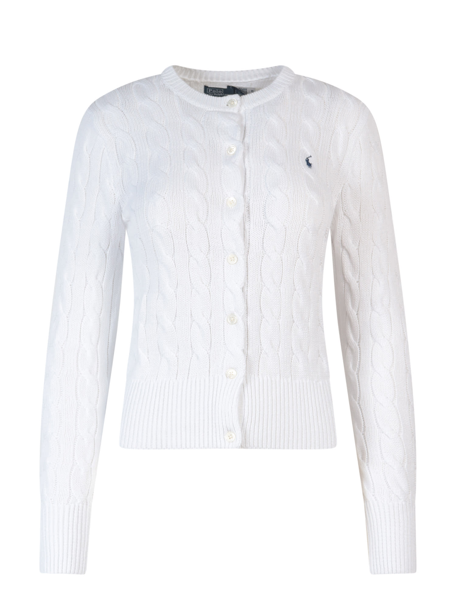 Shop Ralph Lauren Cardigan In White