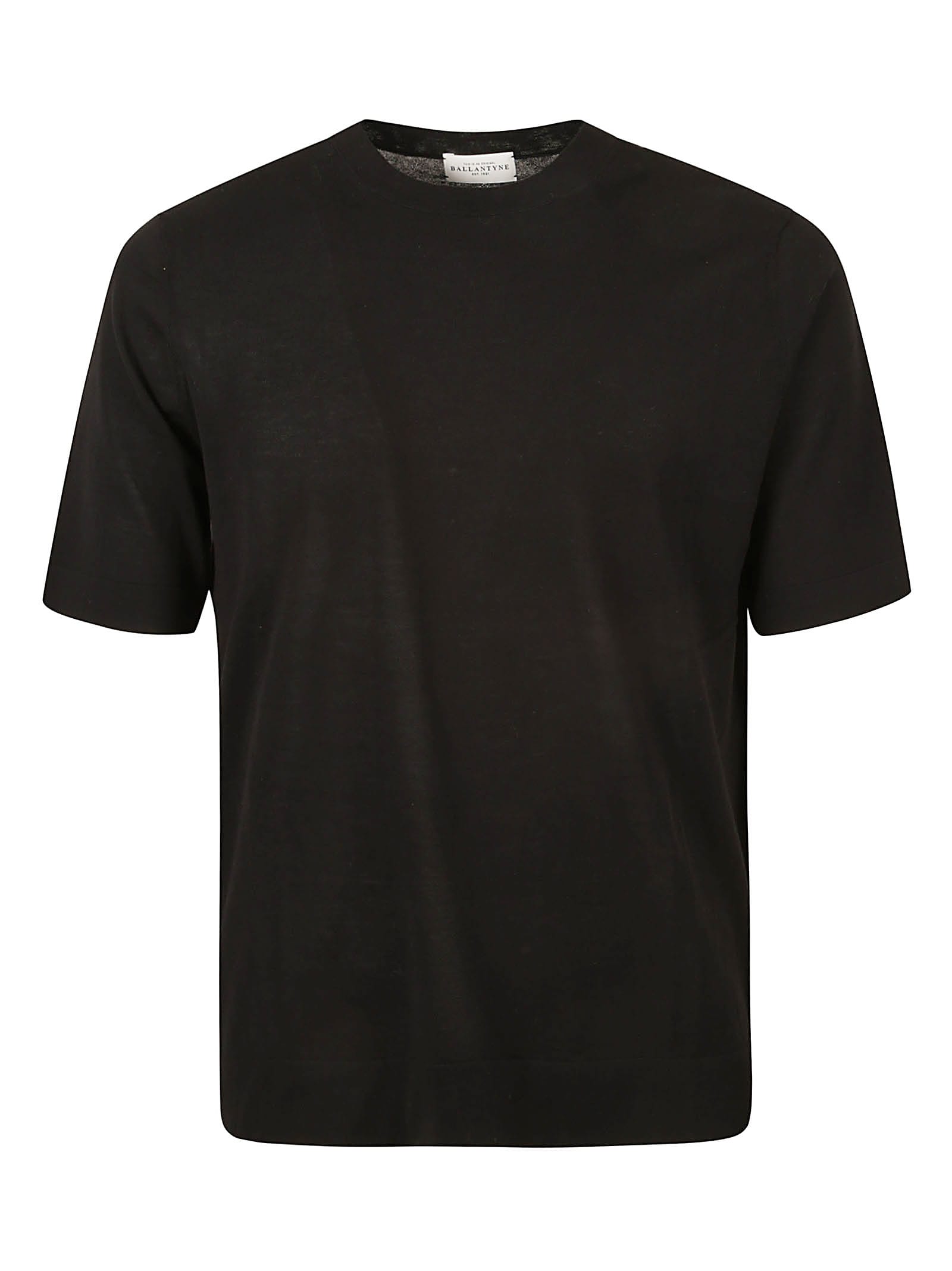 Shop Ballantyne Round Neck T-shirt In Black
