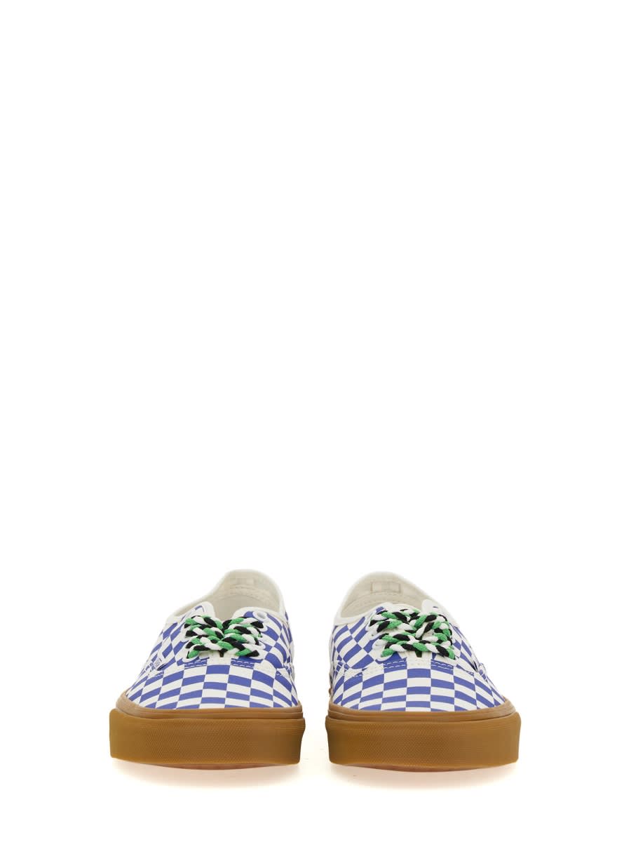 Vans Authentic Checked Sneakers In White