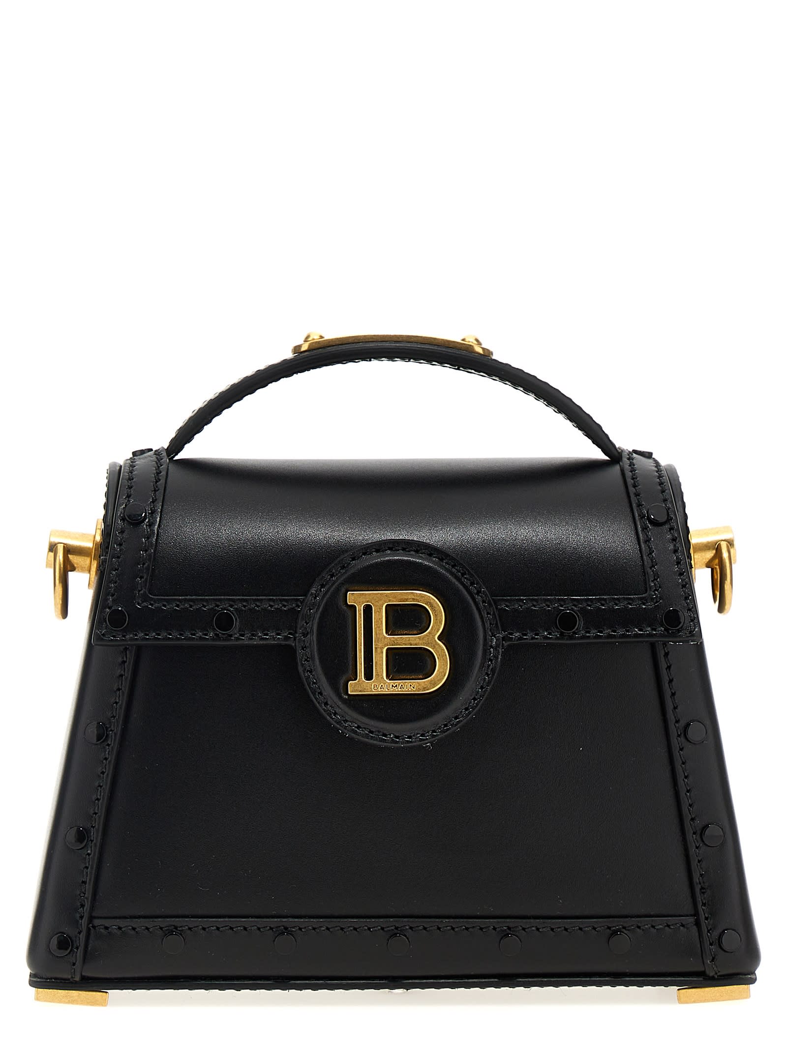 Shop Balmain B-buzz Dynasty Small Handbag In Black