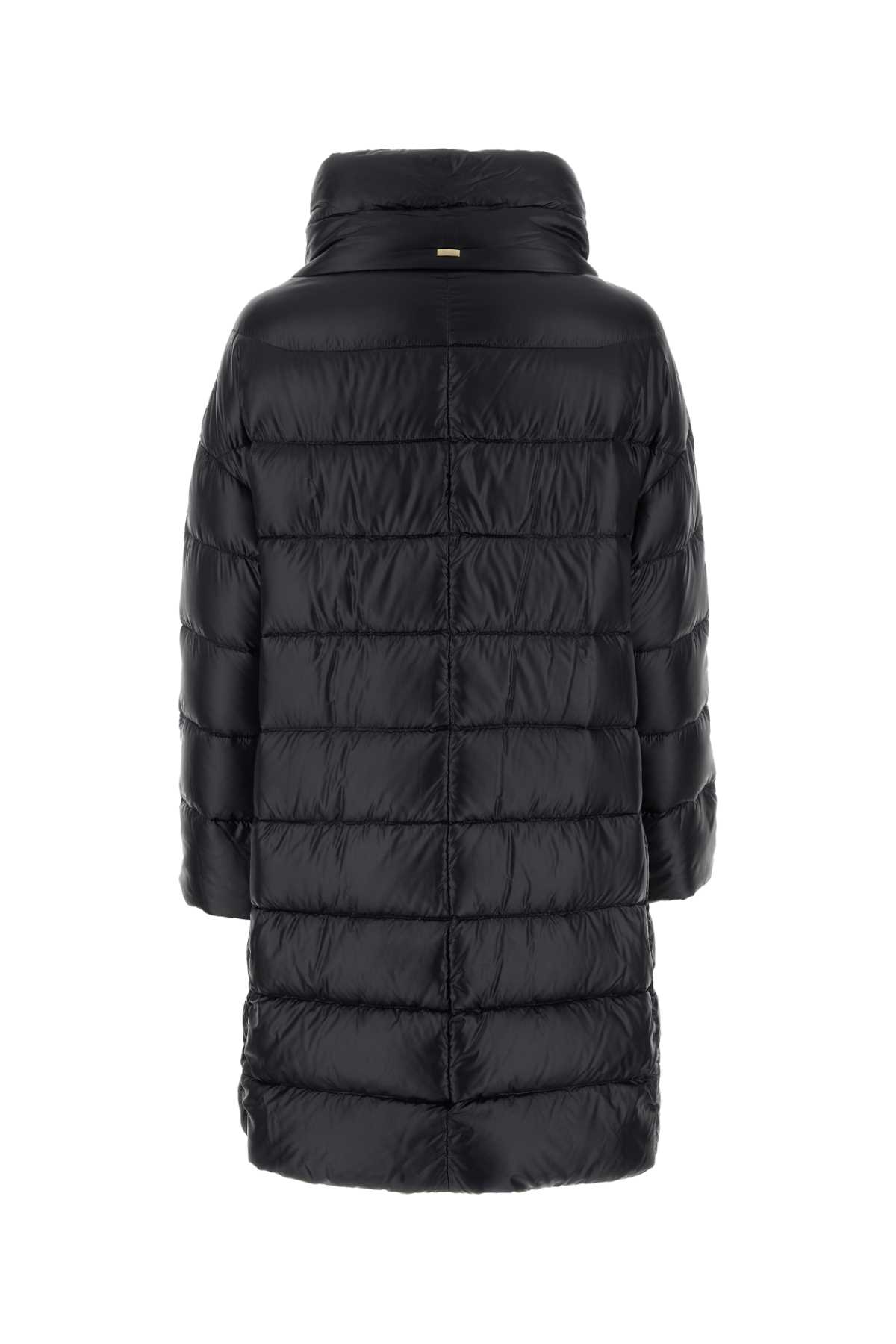 Shop Herno Black Nylon Matilde Down Jacket In Nero