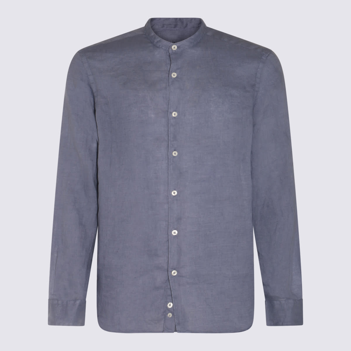Shop Altea Blue Linen Shirt In Carta Da Zucchero