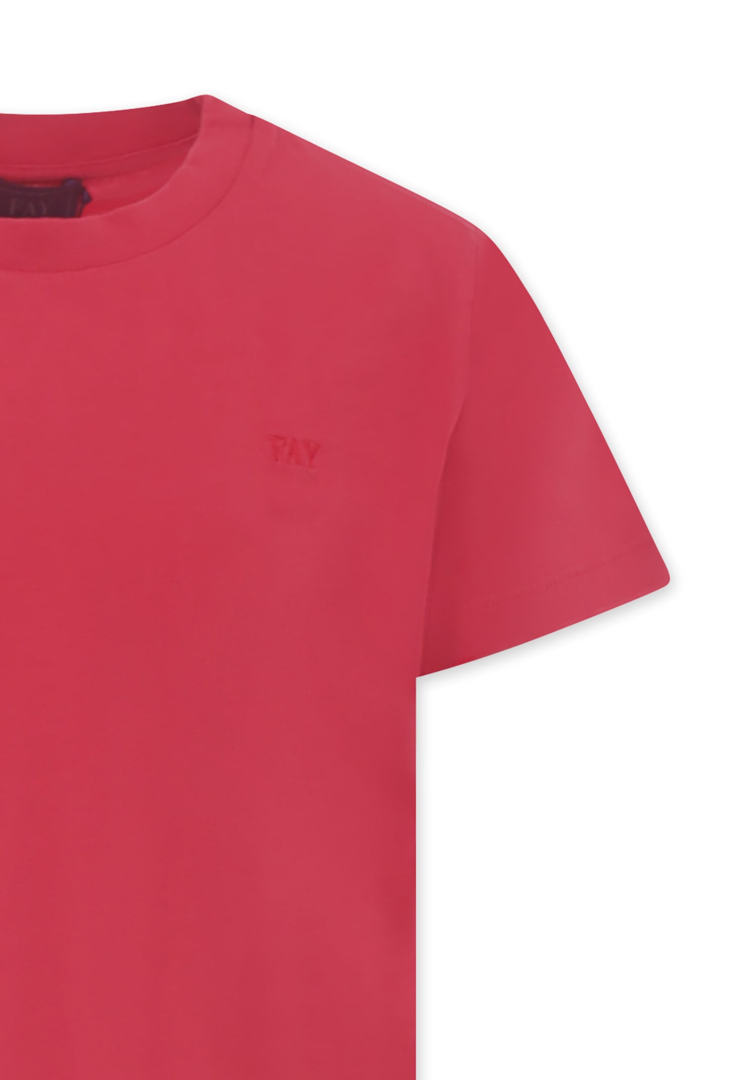 Fay Red T-shirt For Boy With Logo In Red