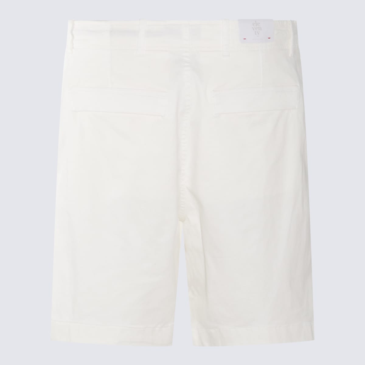Shop Eleventy White Cotton Shorts