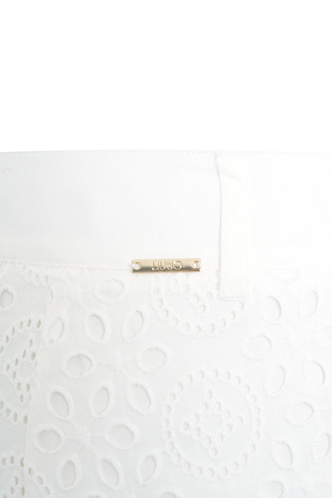 LIU •JO EMBROIDERED CROPPED TROUSERS LIU-JO
