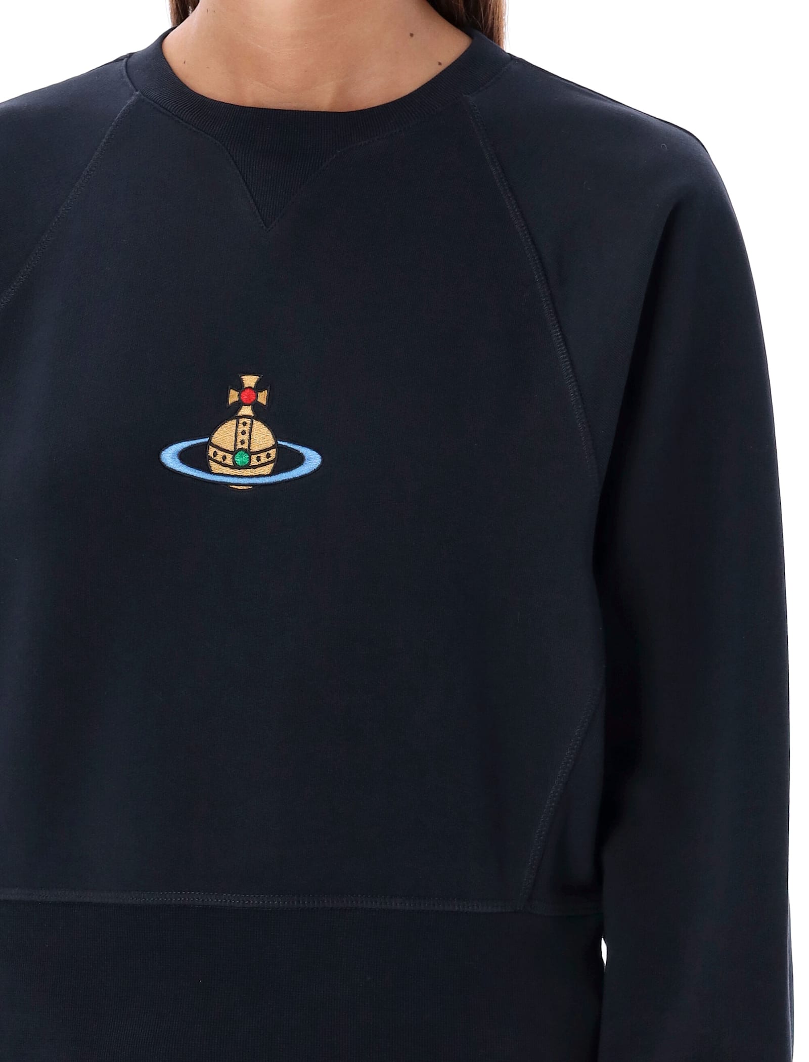 Shop Vivienne Westwood Athletic Crewneck In Navy