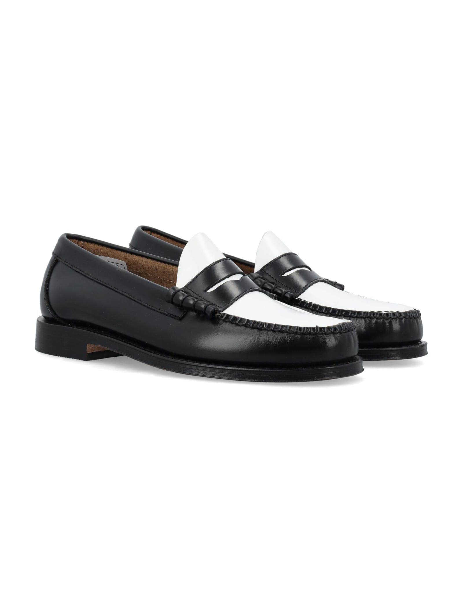 Shop G.h.bass &amp; Co. Classic Loafer In Black White