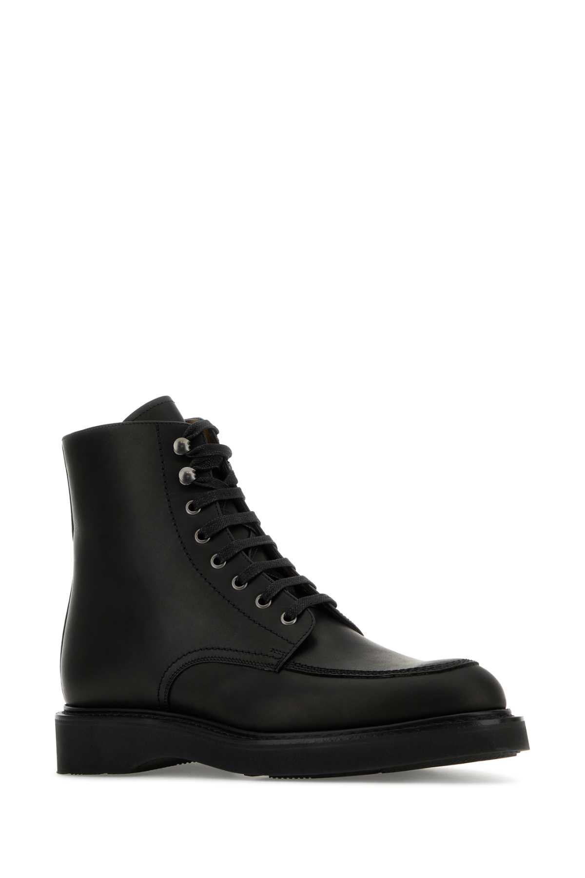 Shop Church's Black Leather Newick Ankle Boots