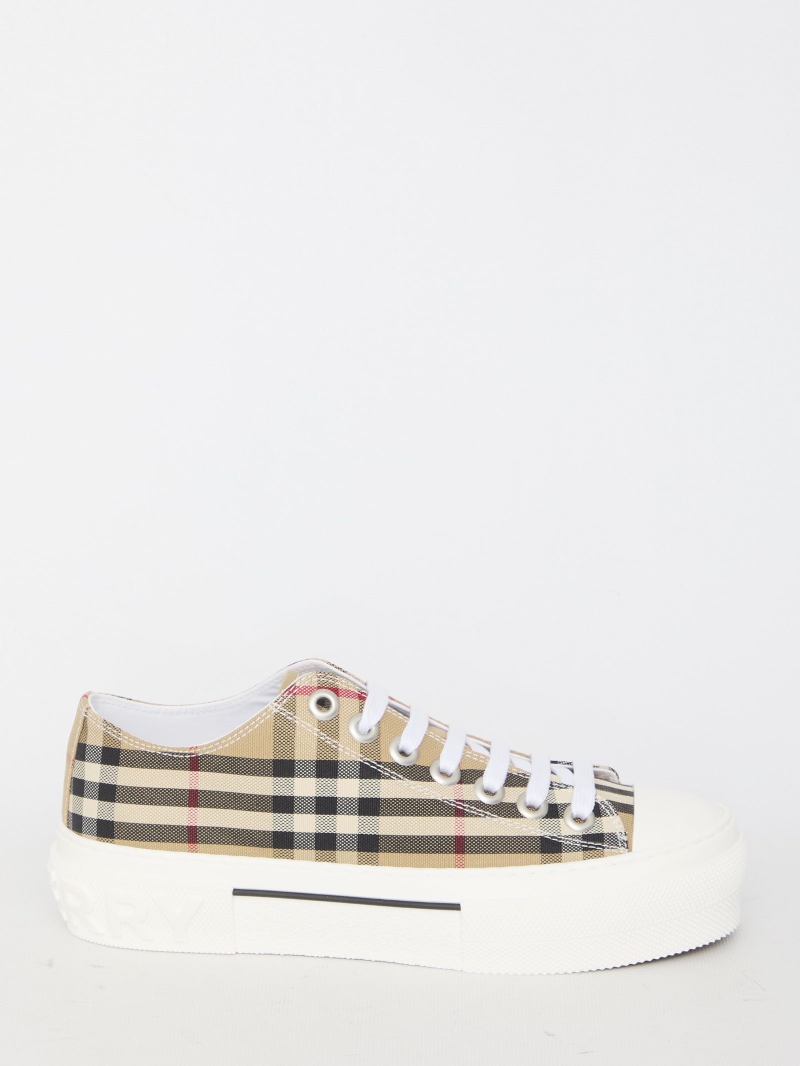 BURBERRY LOW TOP CHECK SNEAKERS