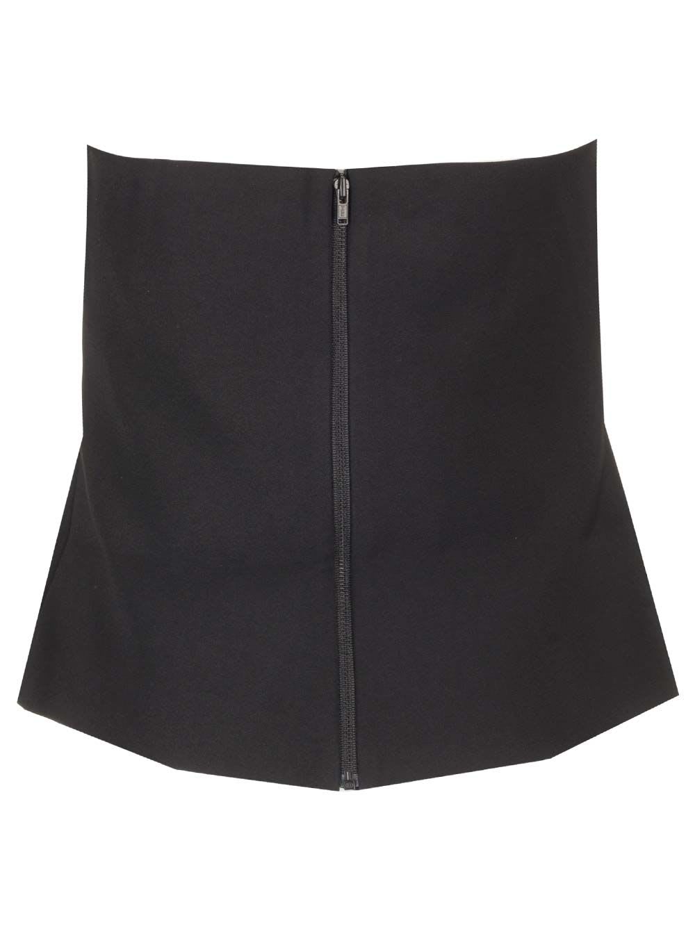 Self-portrait Strapless Top With Bow In Black