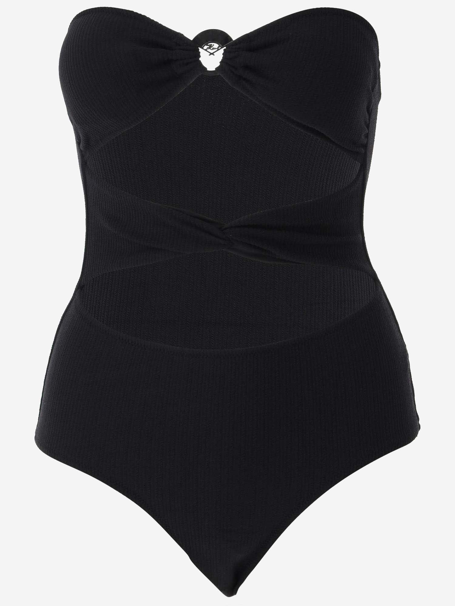 Karl Lagerfeld One-piece Swimsuit In Black