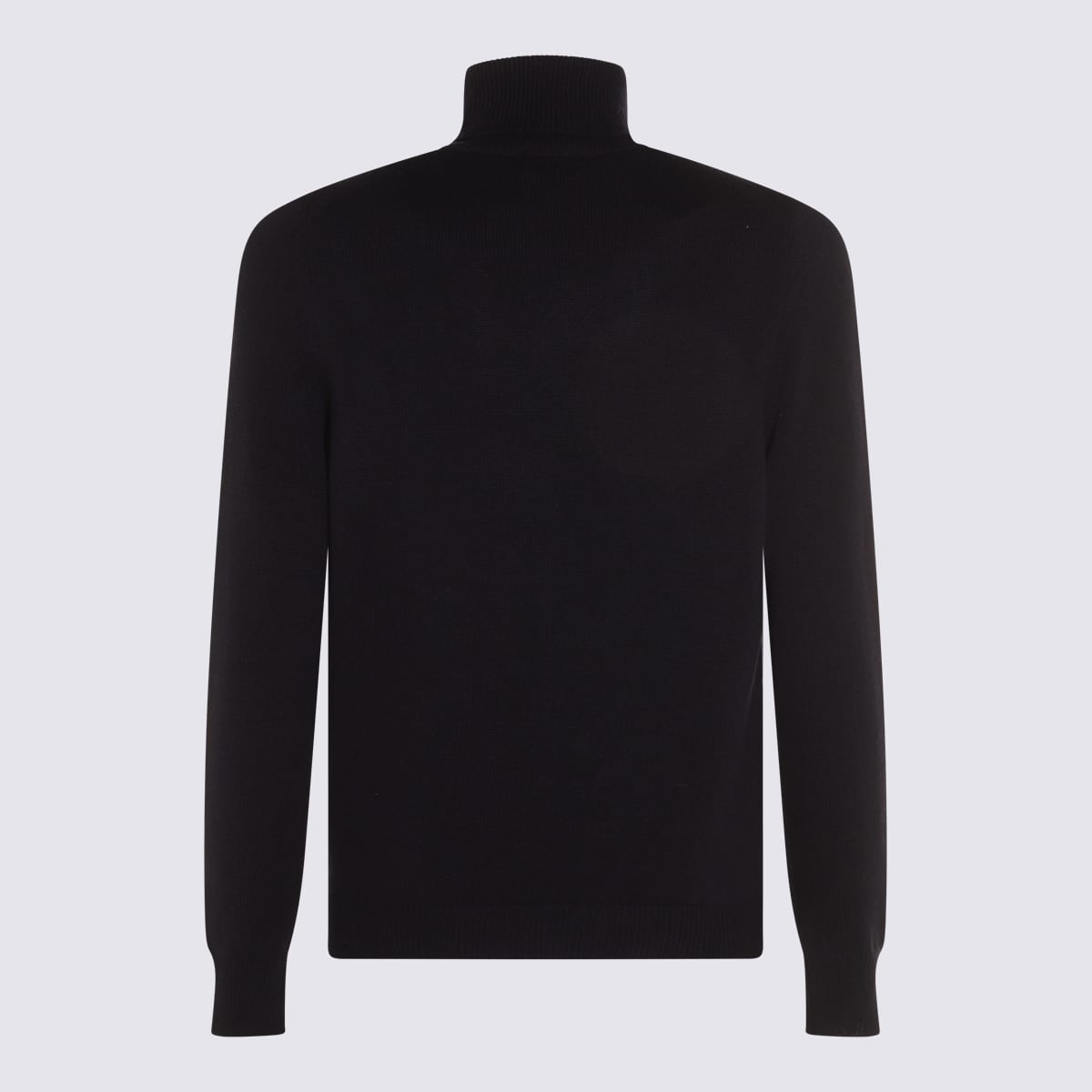 Malo Ribbed Turtleneck Sweater Long Sleeves In Animal Print