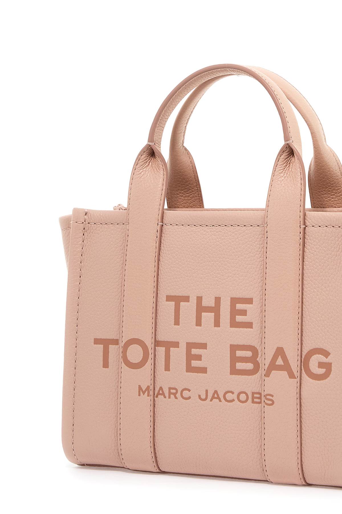 Shop Marc Jacobs The Leather Small Tote Bag In Rose (pink)