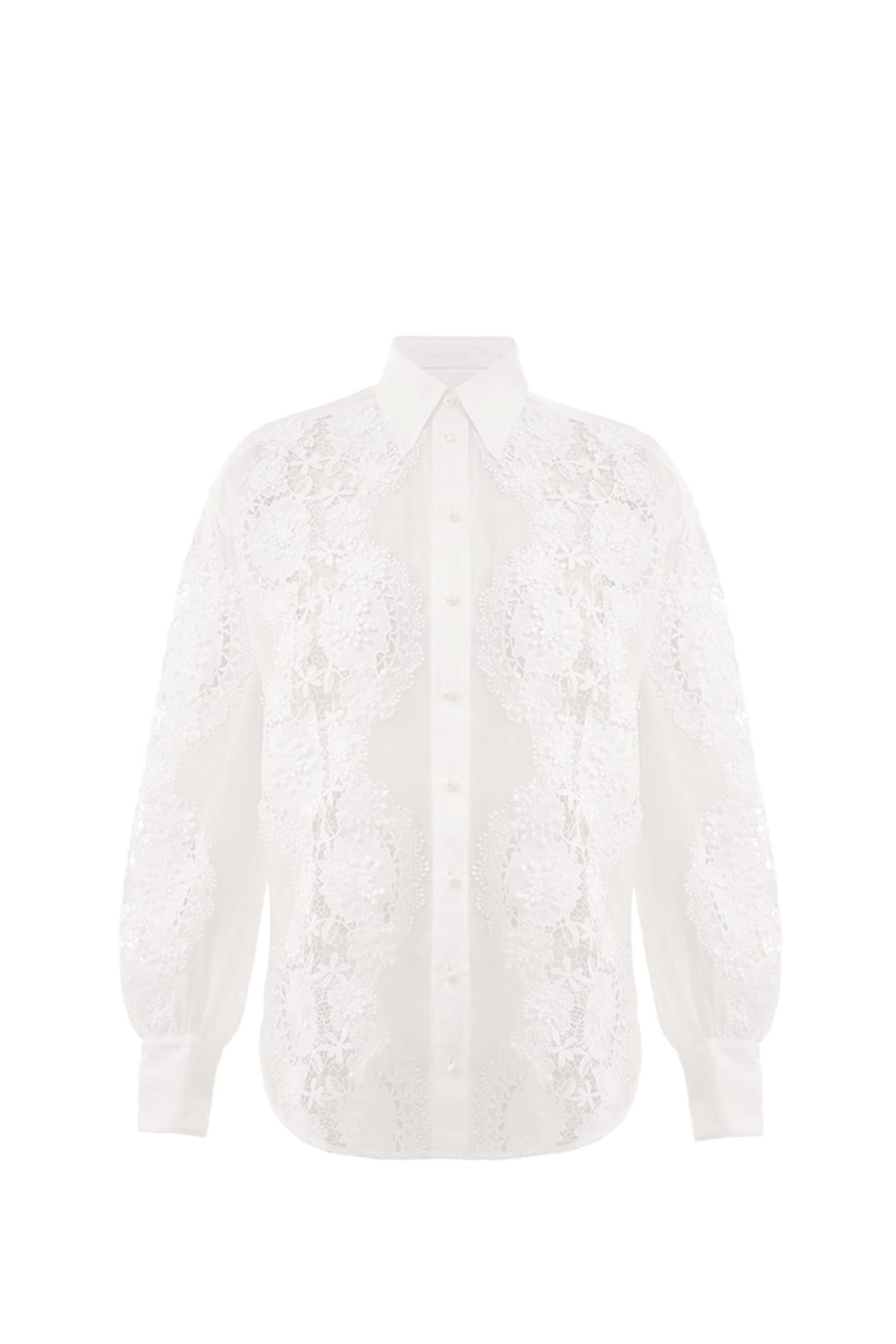 Shop Zimmermann Shirt In Ivory