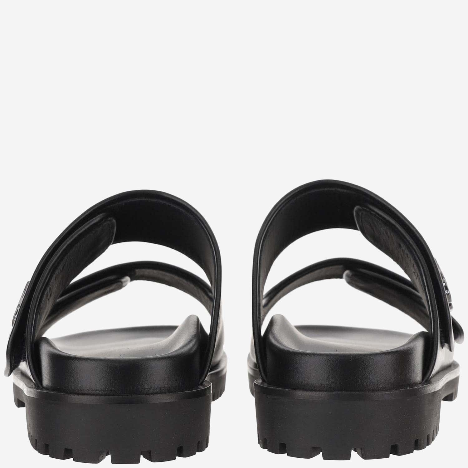 Shop Off-white Sandals Slip On Off White In Black